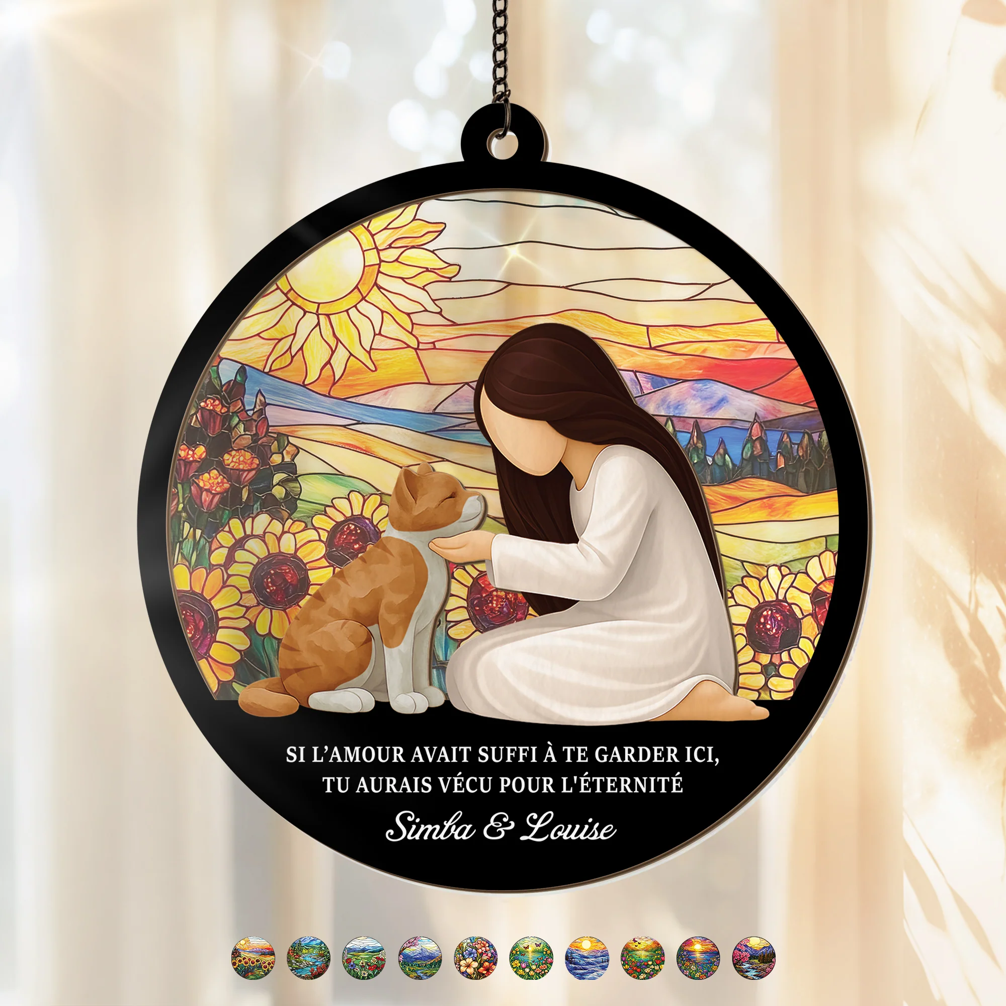 Attrape Soleil Personnalisé - Si l'Amour Avait Suffi - Pour Chat