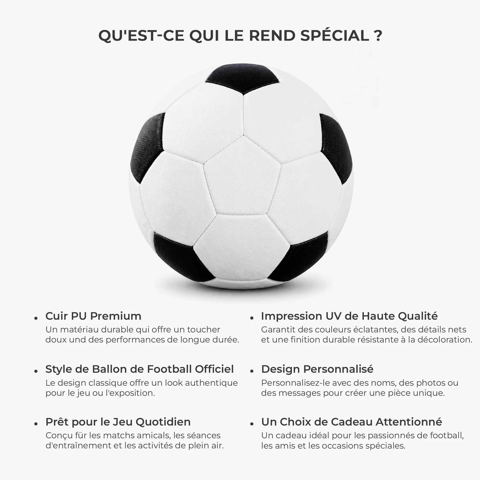 Ballon De Foot Personnalisé Prénom - Cadeau Football Avec Nation - Image 5