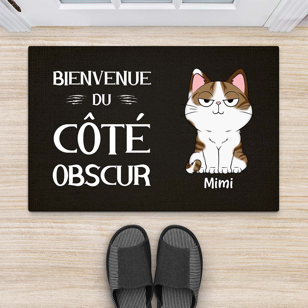 Tapis Motif Chat Personnalisé – Bienvenue Du Côté Obscur - Image 2