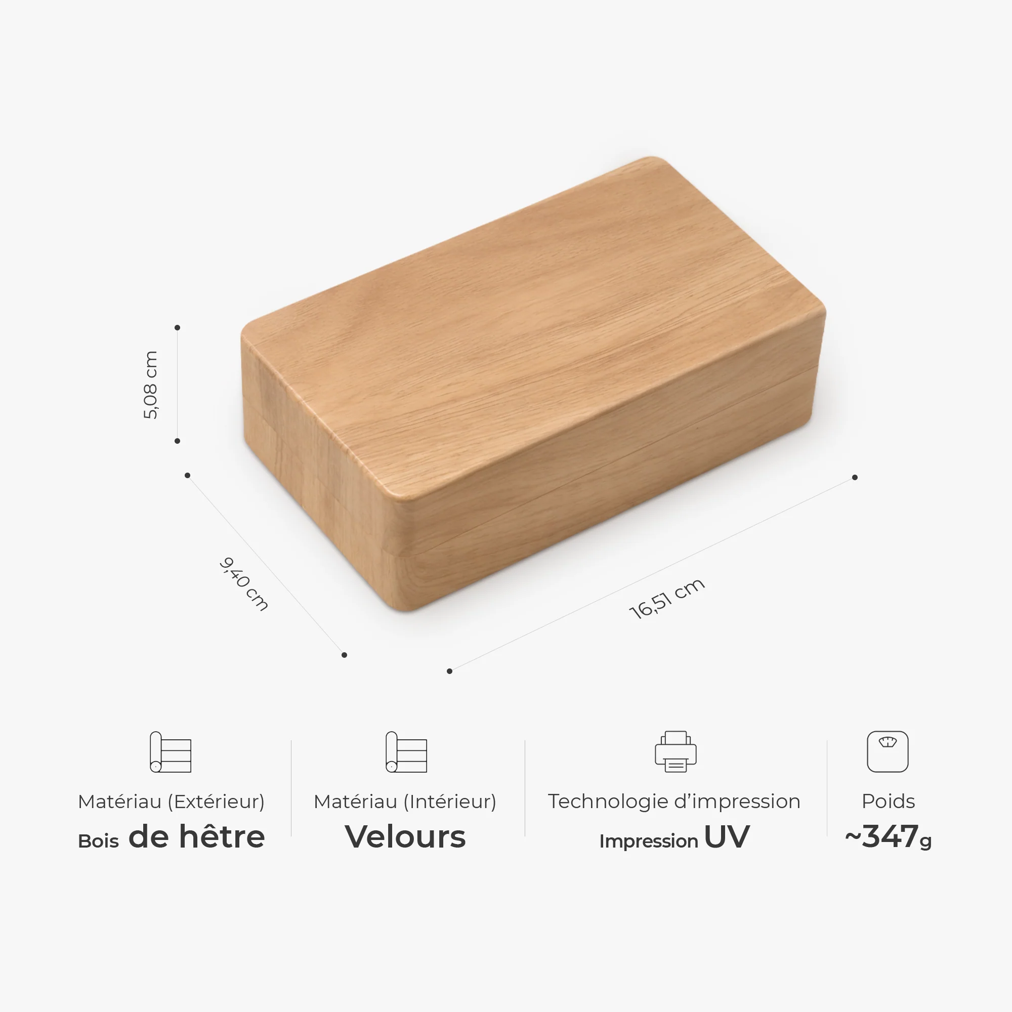 Boîte À Bijoux En Bois Personnalisée - Bonnes Amies Comme Les Étoiles - Image 3