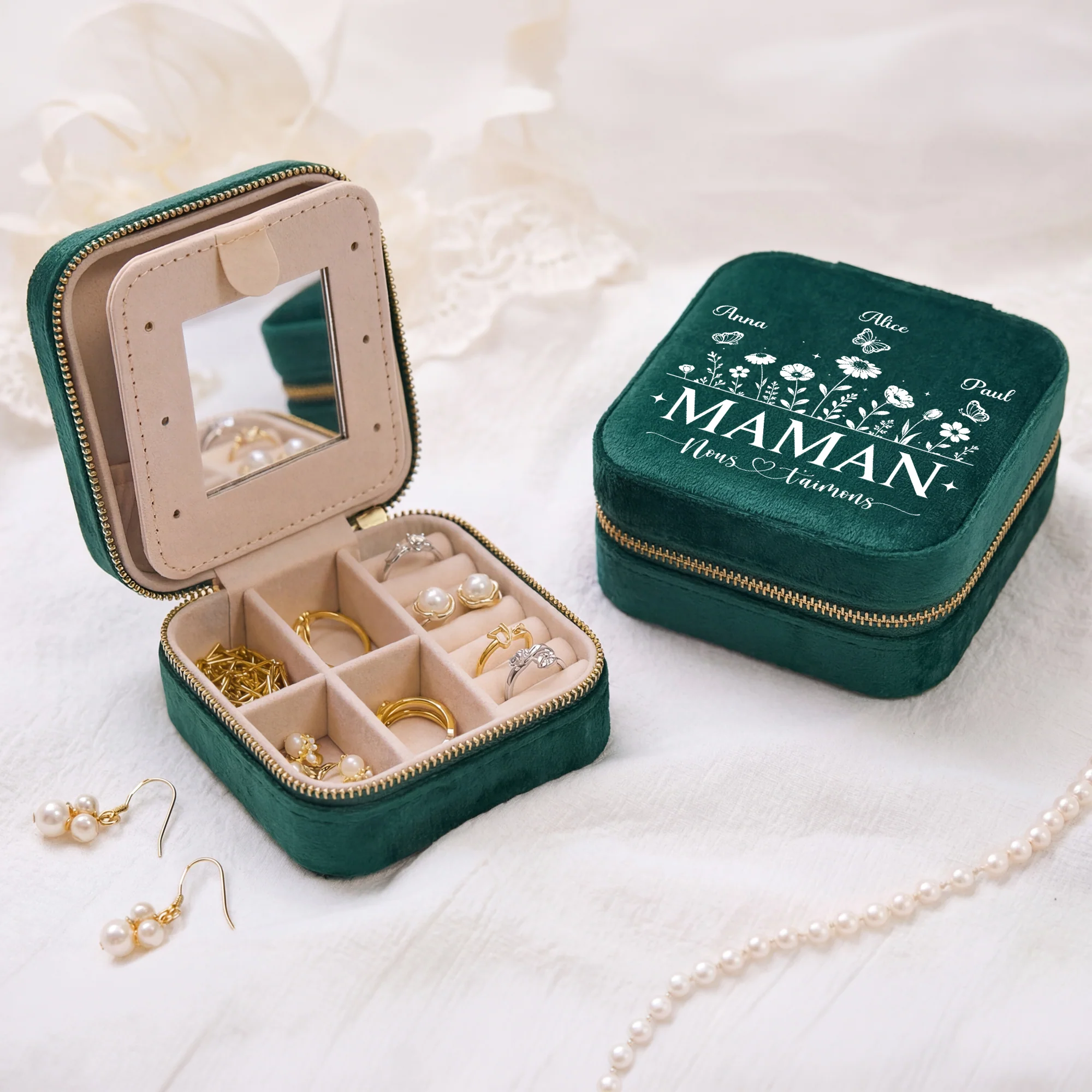 Boite A Bijoux Personnalisé | Pour Dire On T'aime Mamie Maman - Image 2