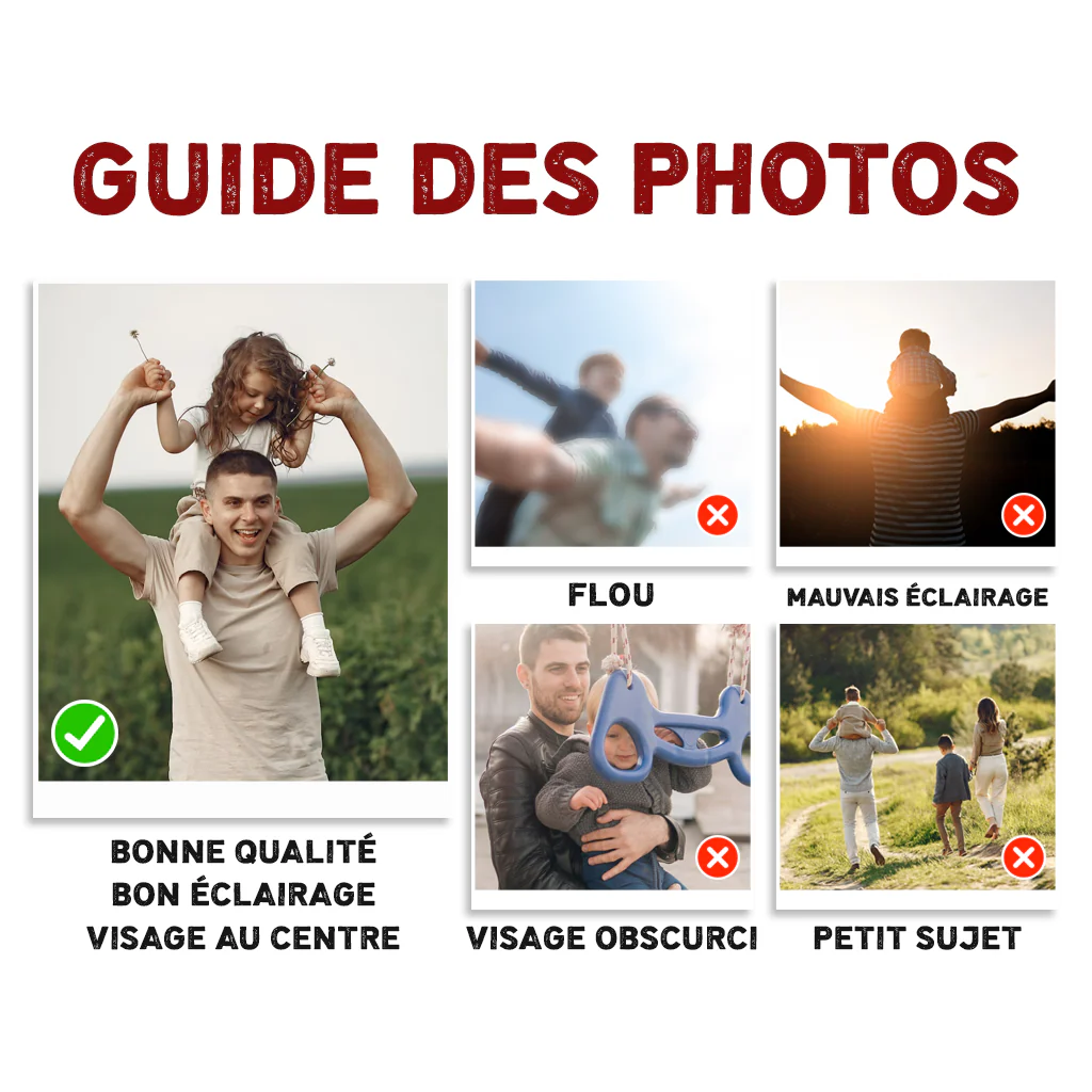Bracelet pour Homme Personnalisable “Meilleur Papa Papy” Avec Photo - Image 3