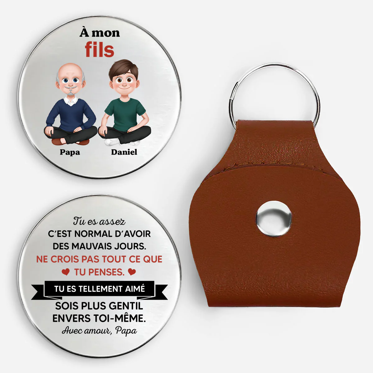 Câlin De Poche Personnalisé - Cadeau À Fils/Fille/Petit-fils/Petite-fille