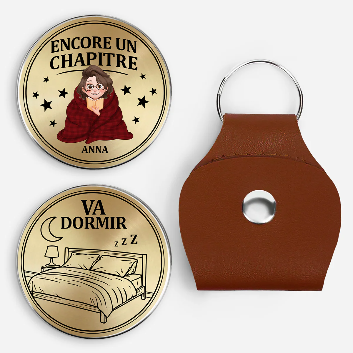 Câlin De Poche Personnalisé Cadeau Amoureux Des Livres Femme/Homme - Encore Un Chapitre