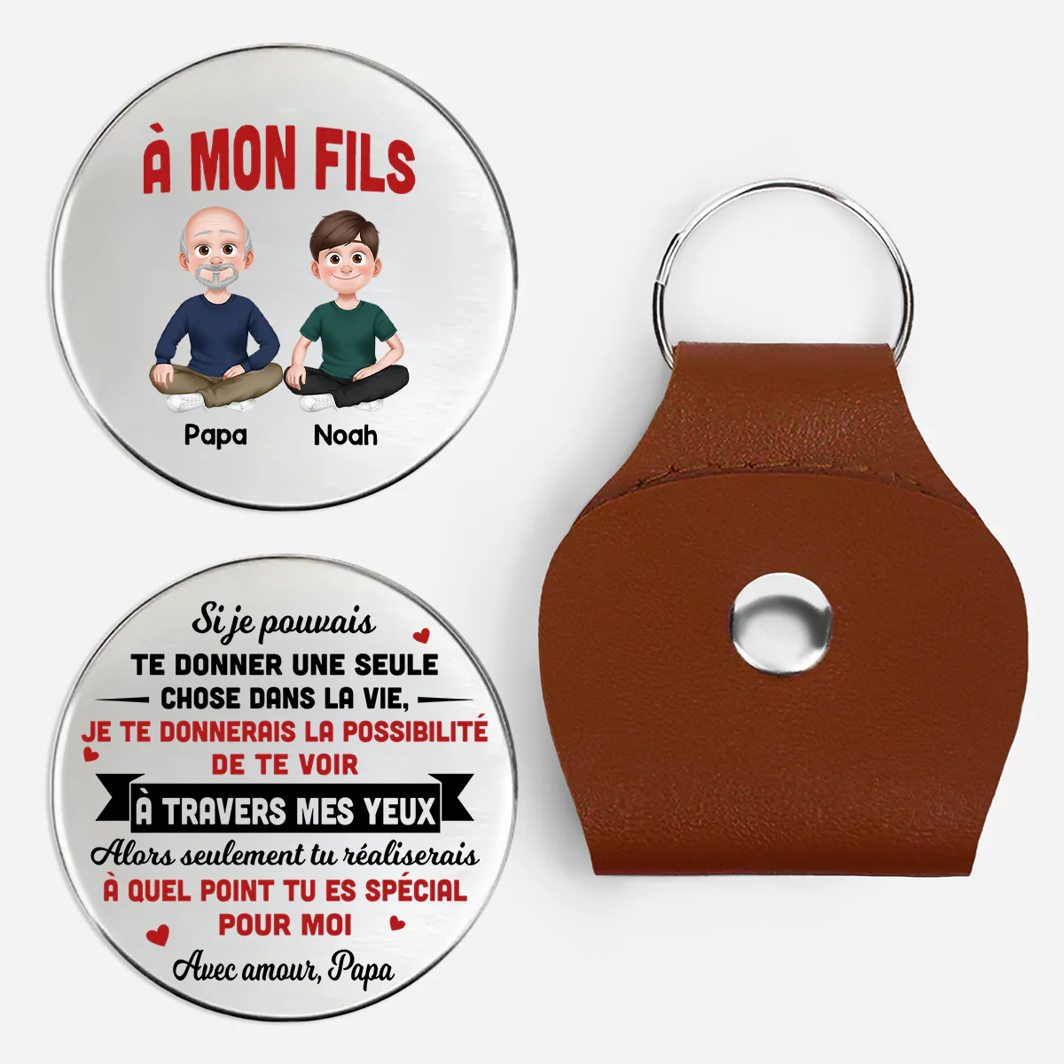 Câlin De Poche Personnalisé - Cadeau Fille/Fils Spécial À Mes Yeux