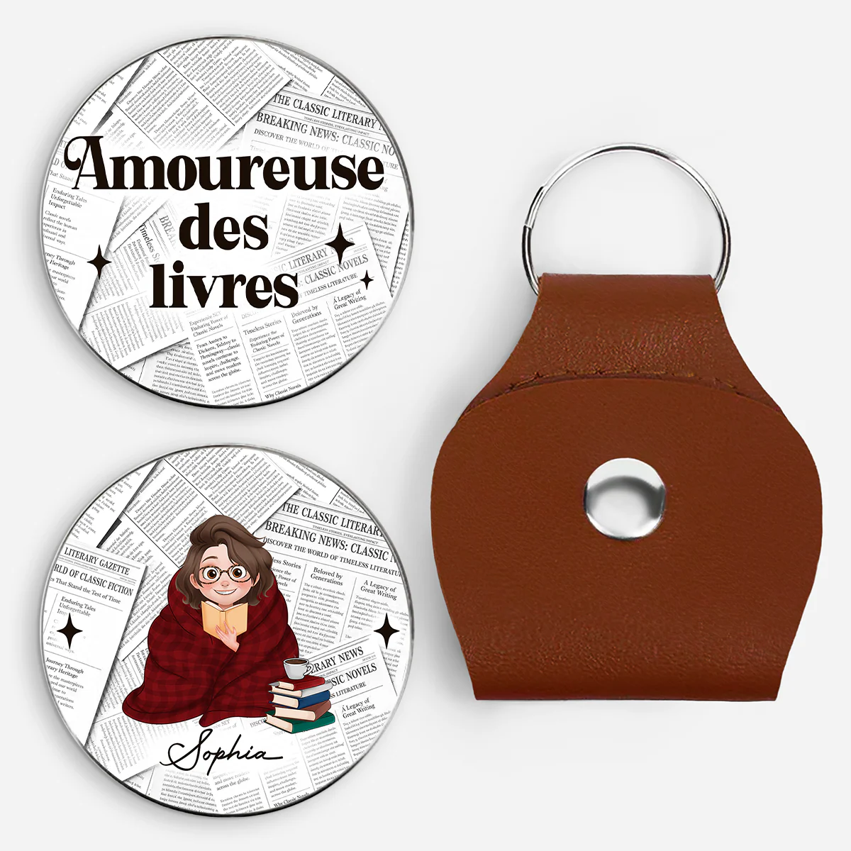 Câlin De Poche Personnalisé Pour Femme/Homme - Cadeau Amoureux Des Livres