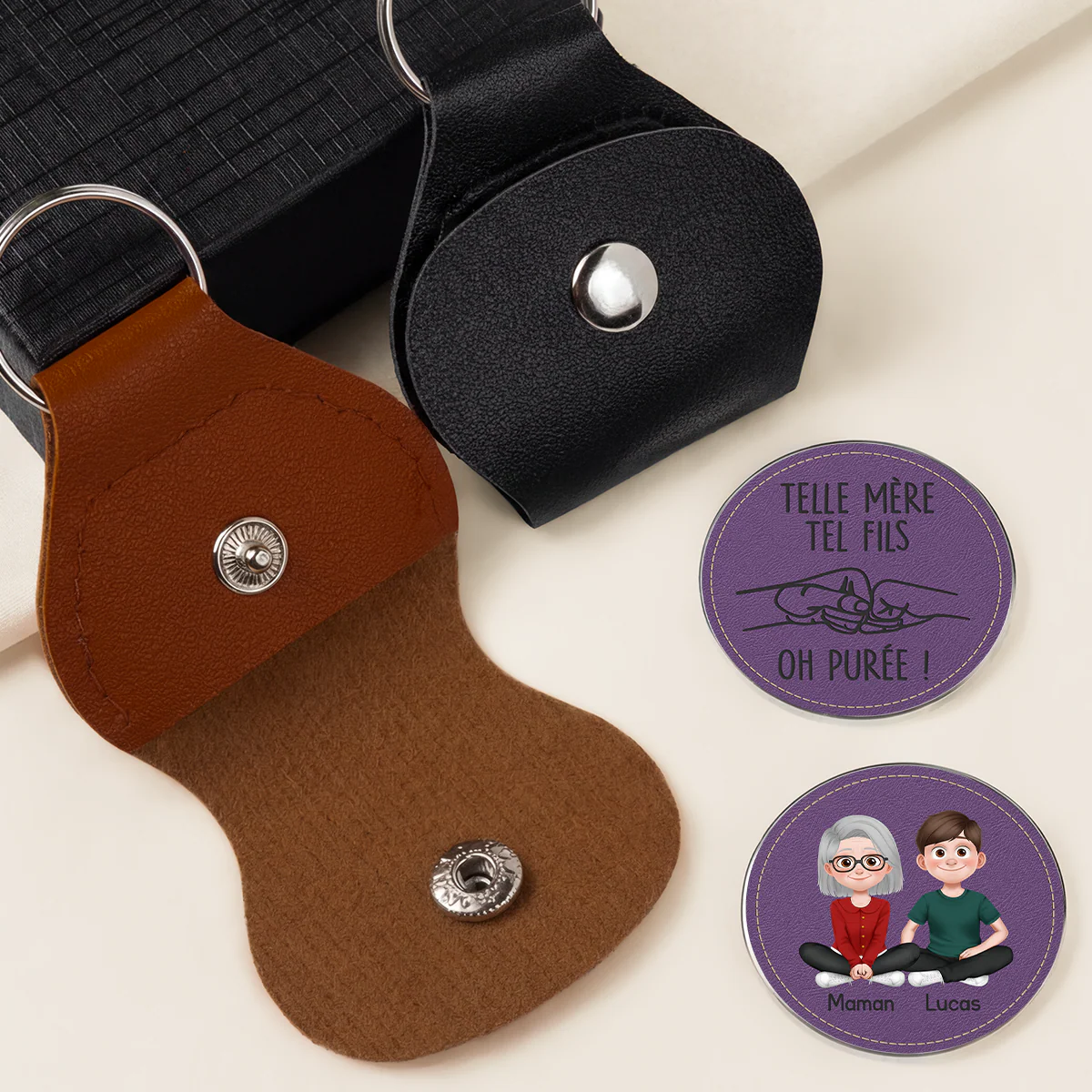 Câlin De Poche Personnalisé - Telle Maman Tel Papa Tels Enfants - Image 2