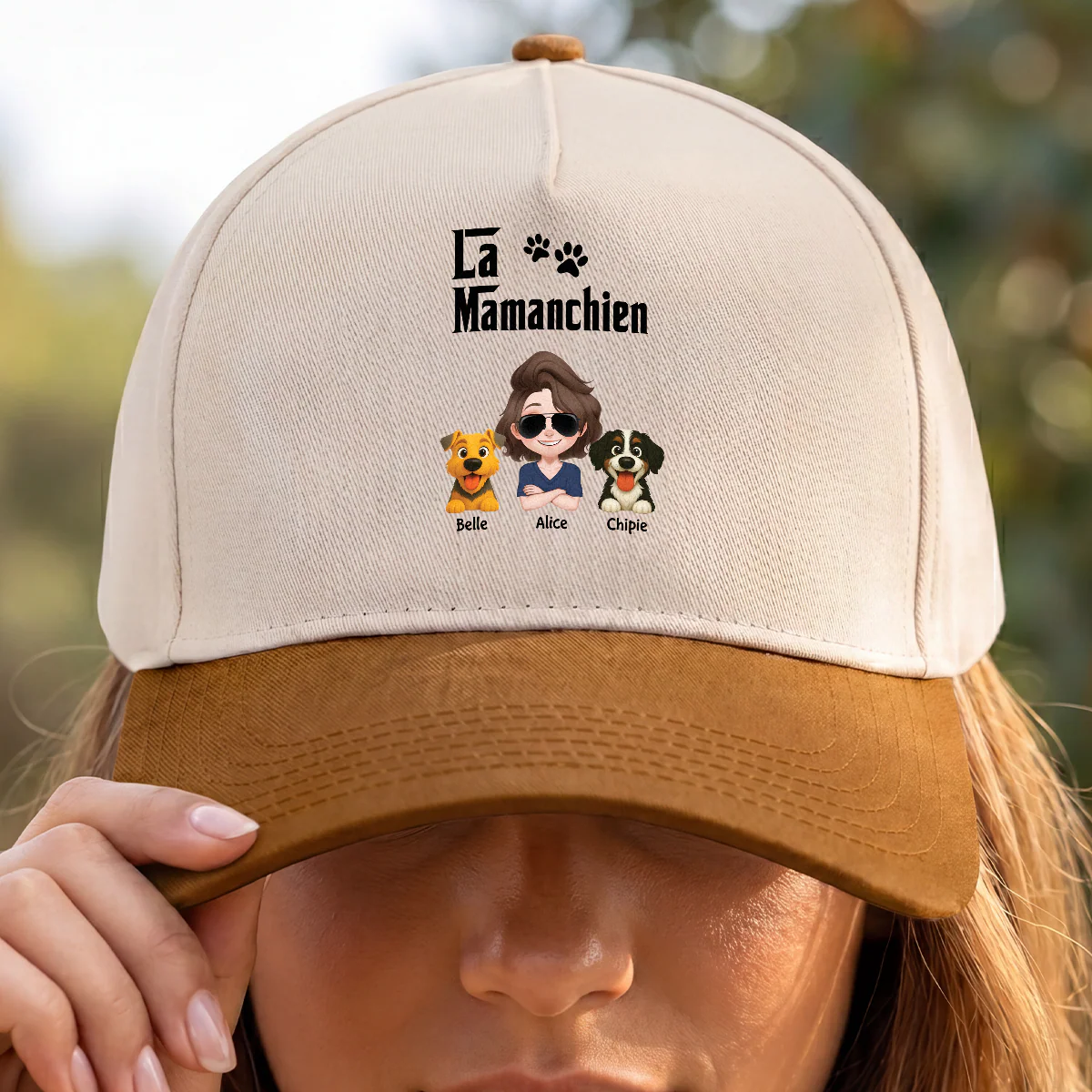 Casquette Baseball Personnalisée - Le Papa Chien - Image 2