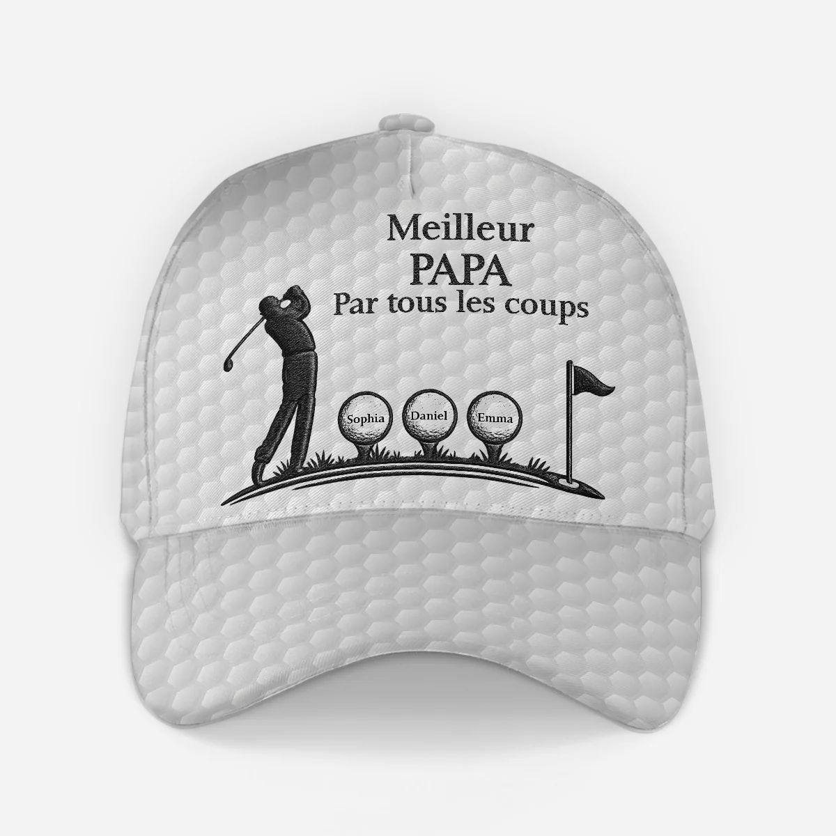 Casquette De Golf Personnalisée - Cadeau Pour Meilleur Papa Et Papy