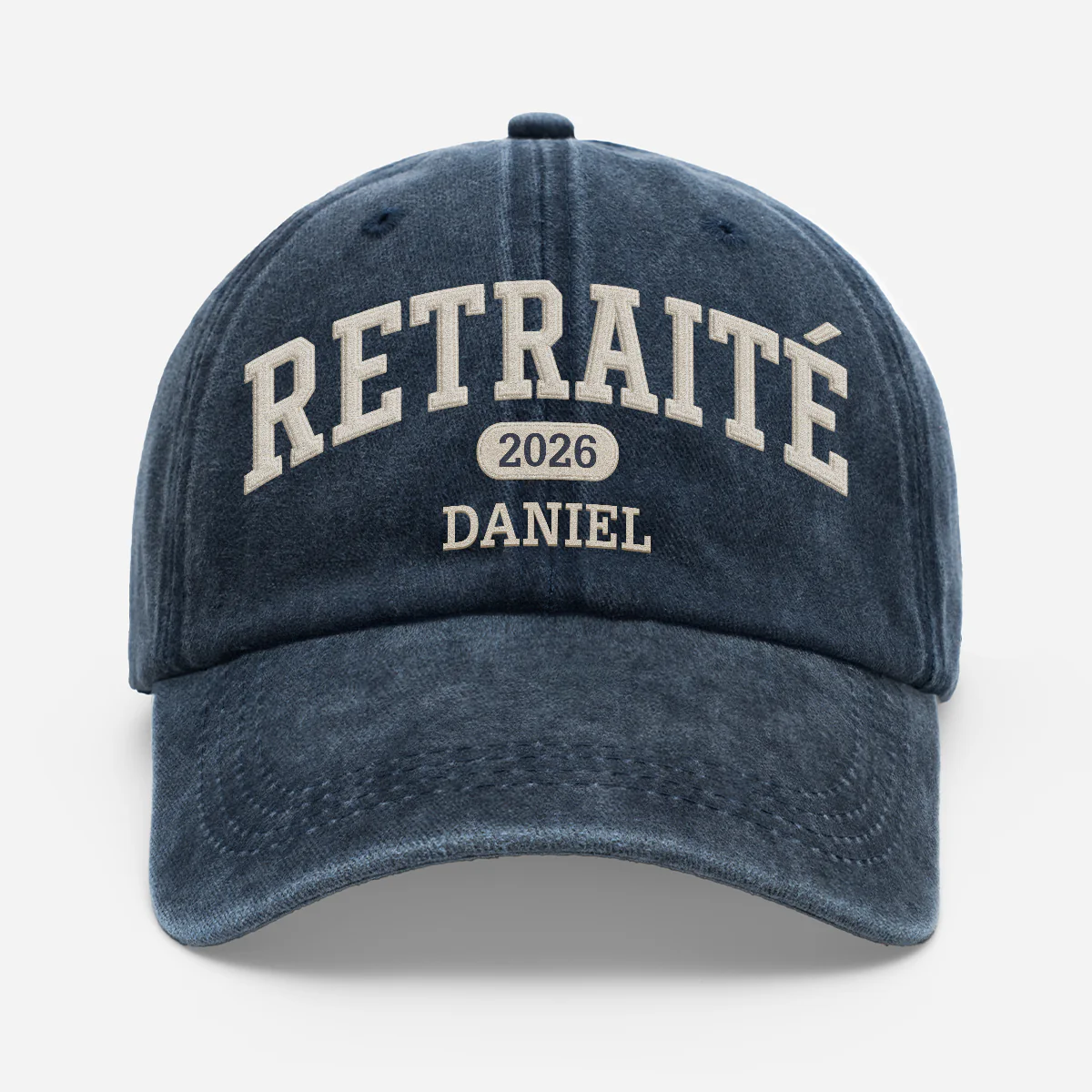 Casquette Délavée Femme Homme Personnalisée - Cadeau De Retraite