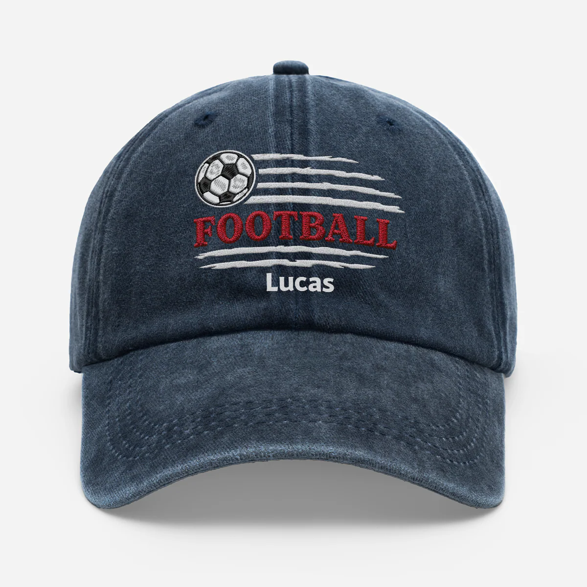 Casquette Délavée Personnalisée Homme Femme - Cadeau Football Original