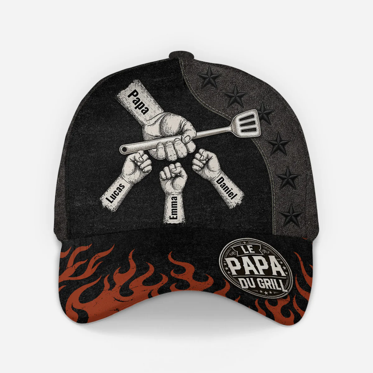 Casquette Homme Personnalisée - Meilleur Papa Du Grill Papy Du Grill