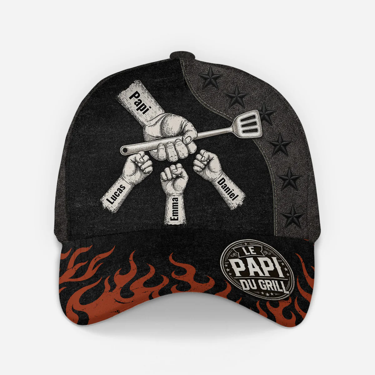 Casquette Homme Personnalisée - Meilleur Papa Du Grill Papy Du Grill - Image 2