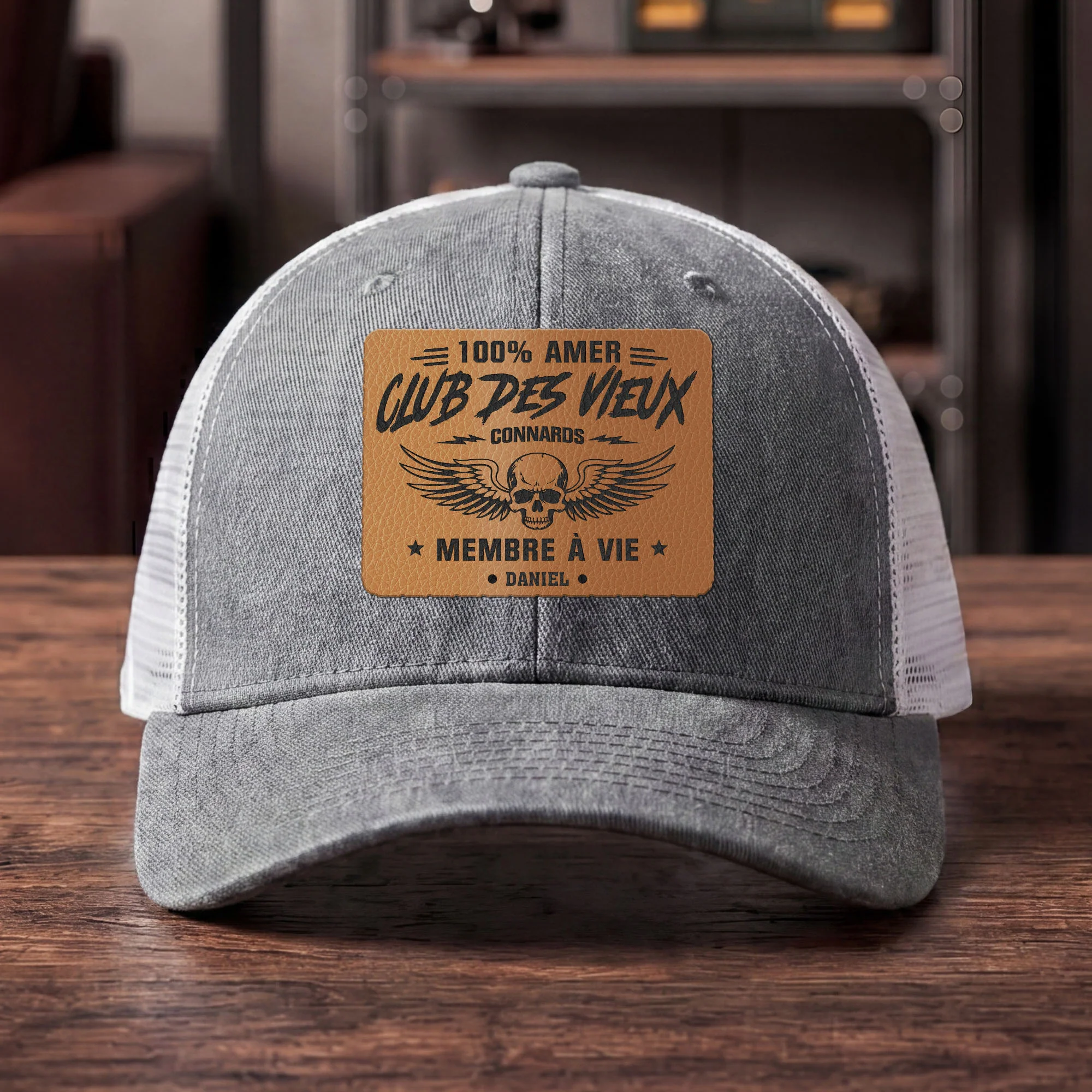 Casquette Patch Personnalisée Drôle Pour Homme - Club Des Vieux Connards - Image 2