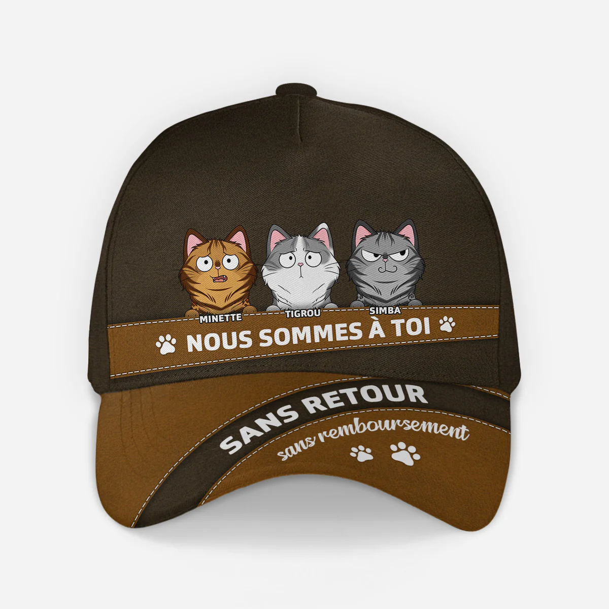 Casquette Chat Personnalisé | Aucun Retour Ni Remboursement