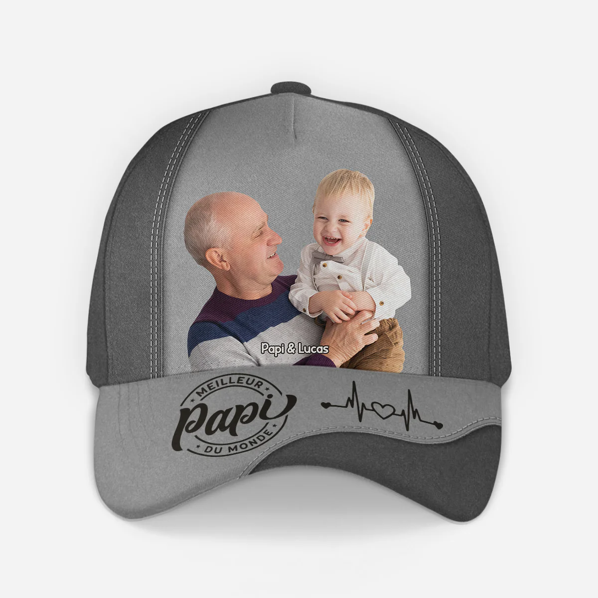 Casquette Personnalisée Avec Photo - Cadeau Meilleur Papa Meilleure Maman Du Monde - Image 2