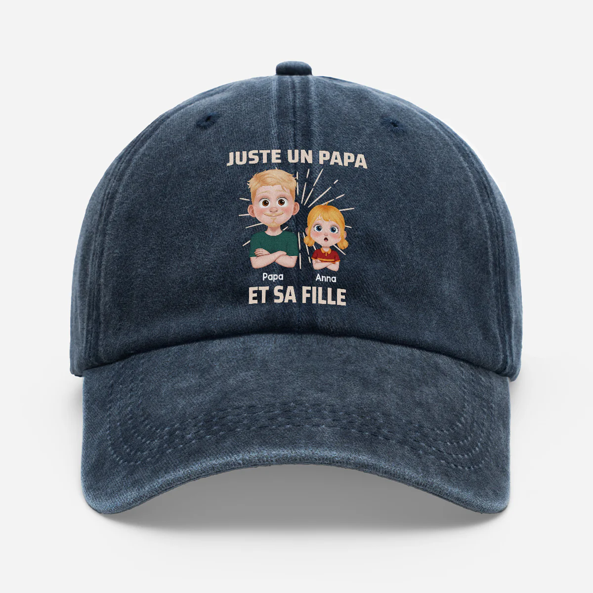 Casquette Personnalisée Famille - Cadeau Papa Maman Et Son Enfant