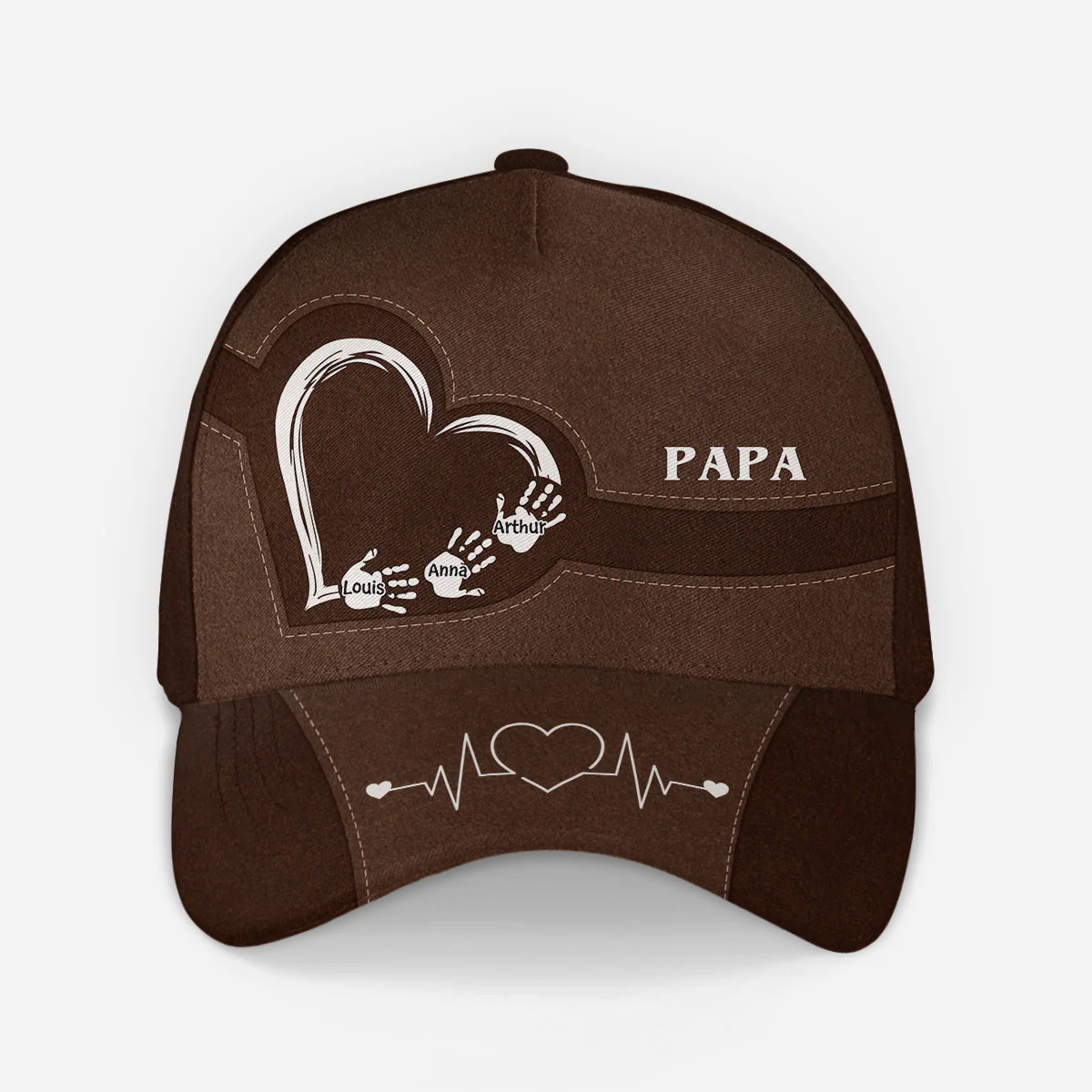 Casquette Personnalisée Homme | Cœur Avec Empreintes