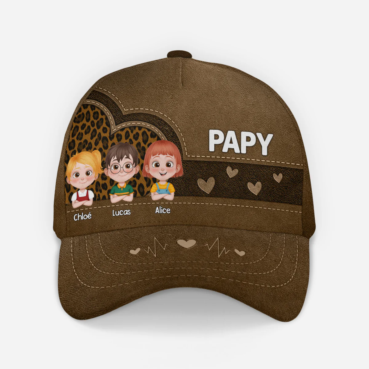 Casquette Personnalisée Papi | Enfants Mignons - Image 2
