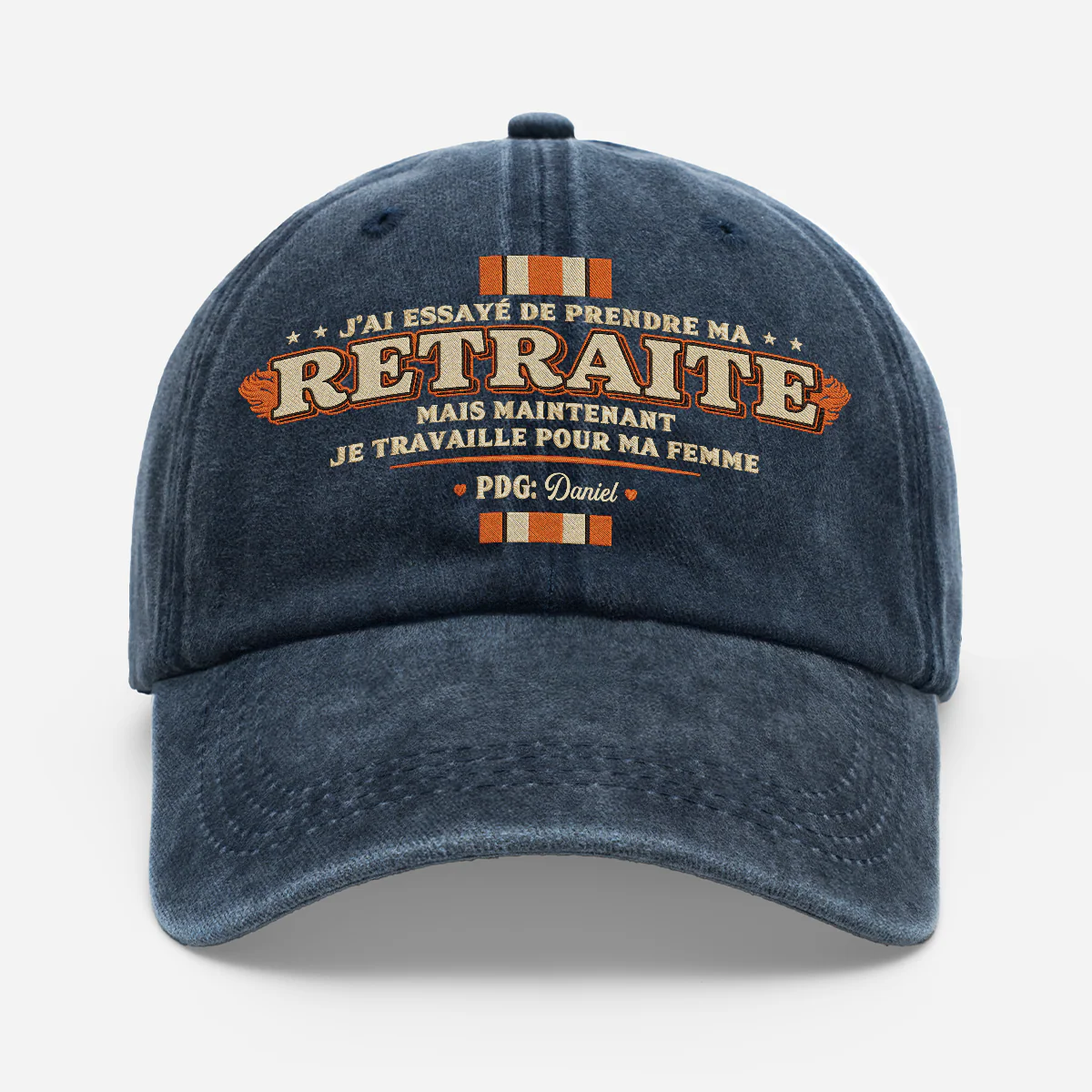 Casquette Personnalisée Prénom - Cadeau Retraite Mais Travailler Pour Ma Femme