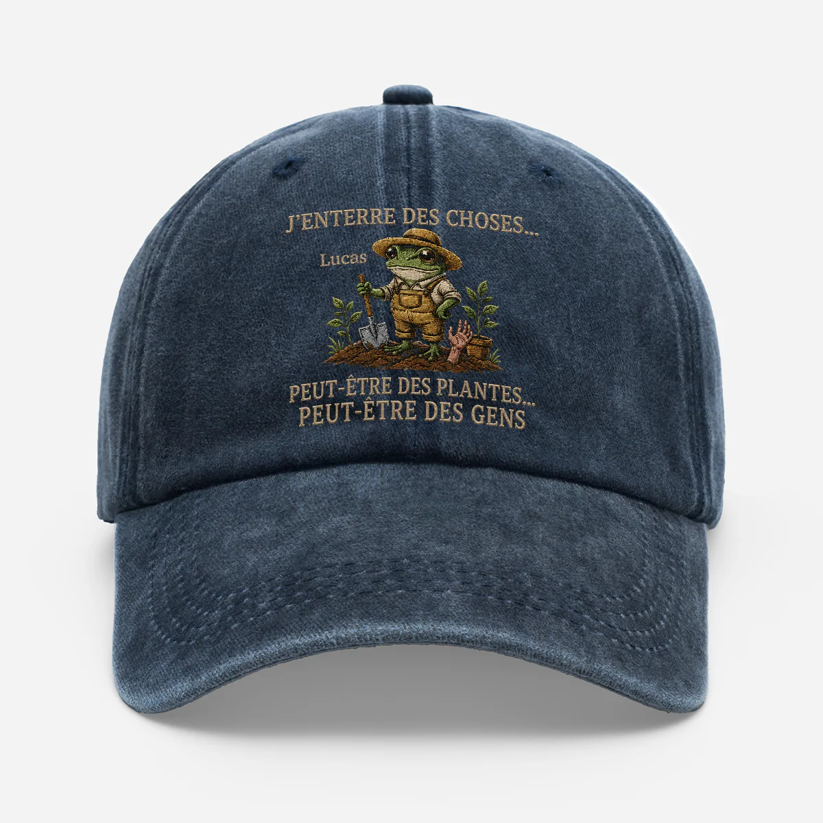 Casquette Personnalisée Prénom Rigolo - J’enterre Des Choses Cadeau Pour Passionné De Jardin