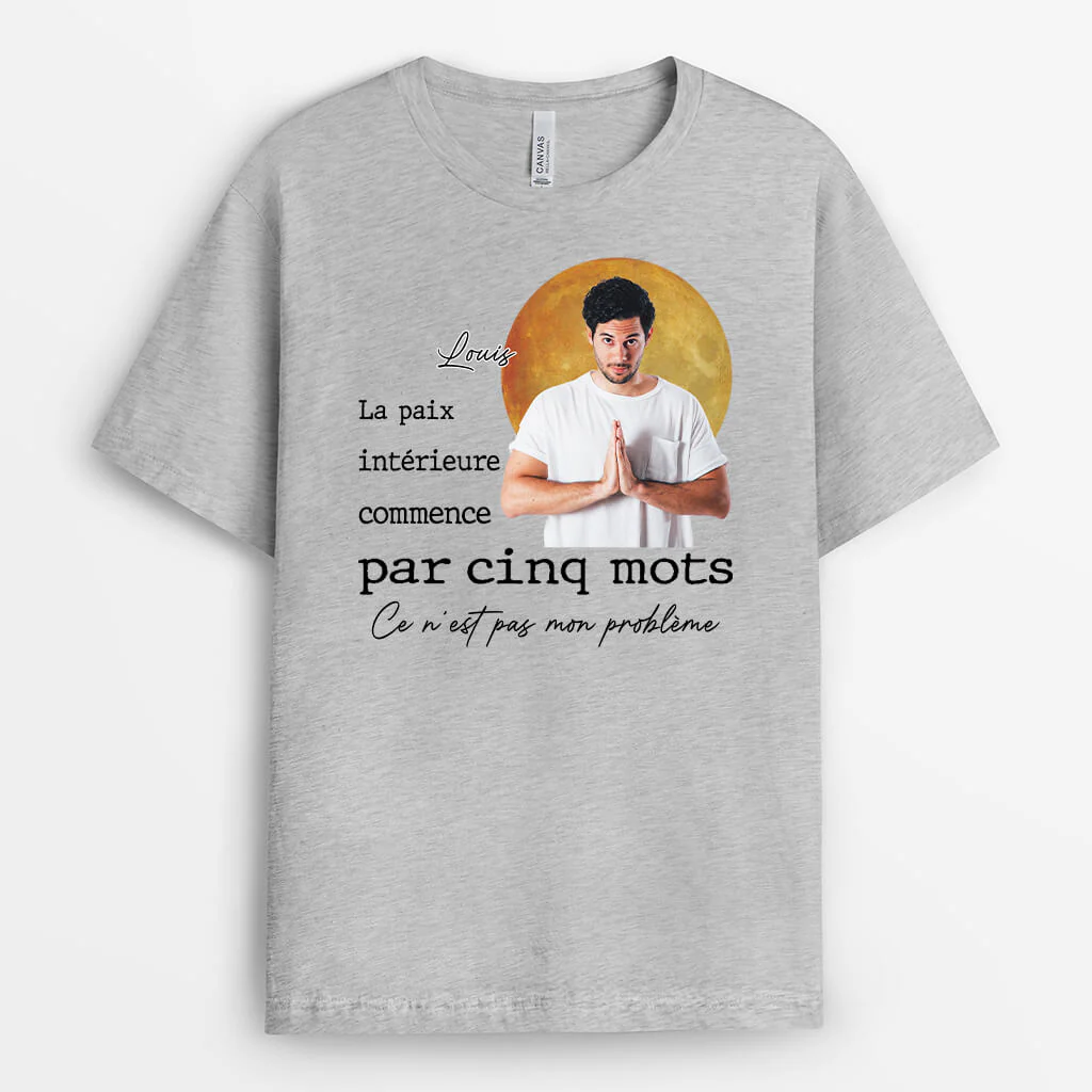Tee Shirt Personnalisé Femme – Ce N'est Pas Mon Problème - Image 2