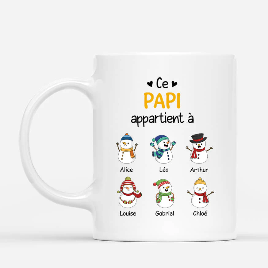 Mug Personnalisé Papy | Tasse Ce Papi Appartient à