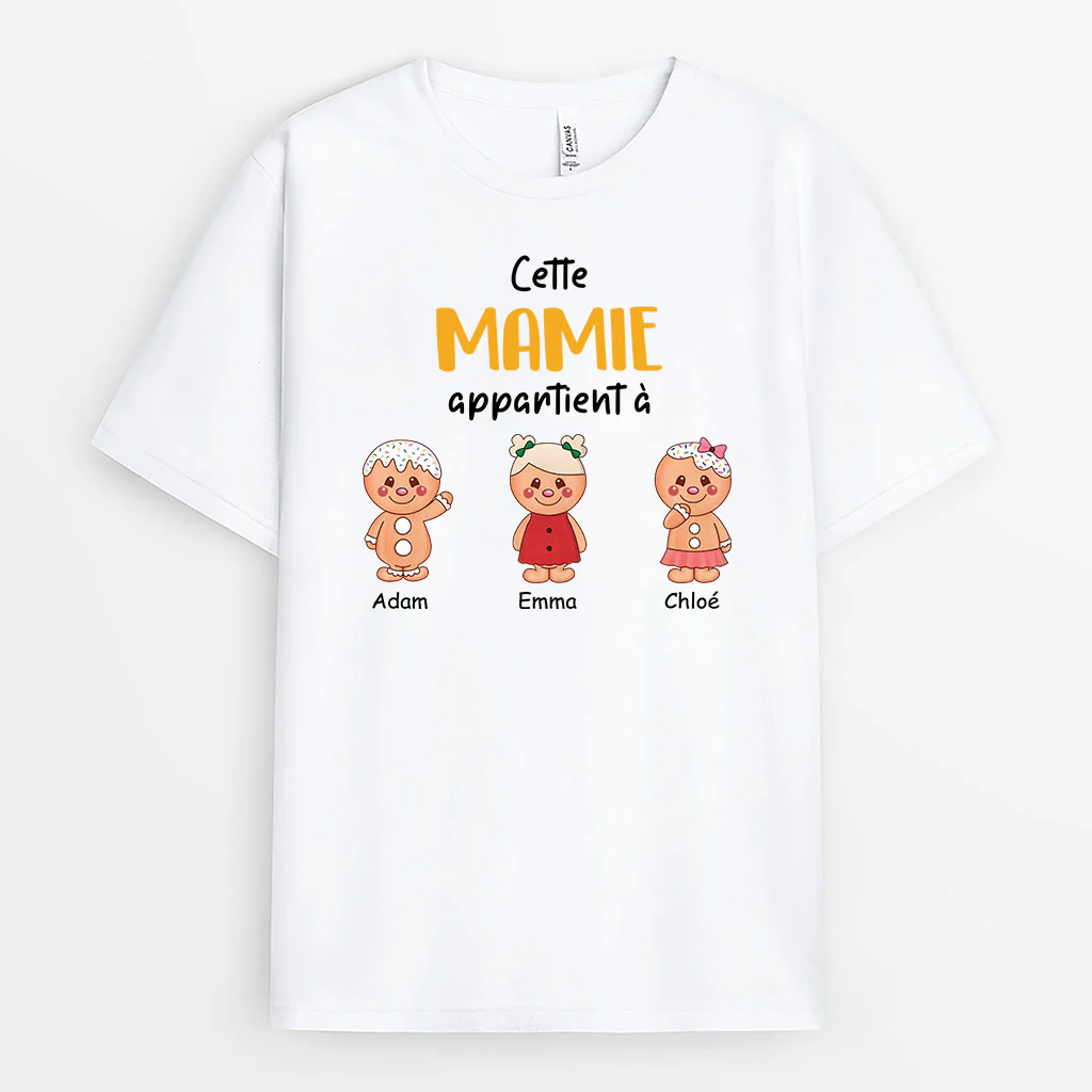 Tee Shirt Personnalisé Papy - Ce Papy Appartient À - Version Biscuits - Image 2