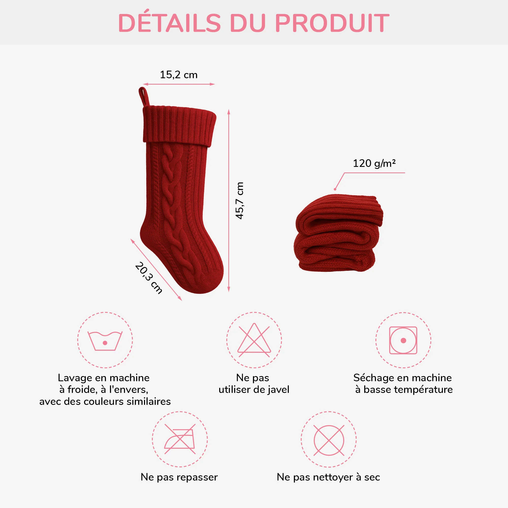 Chaussette De Noël Personnalisée À Suspendre - Notre Famille - Image 3