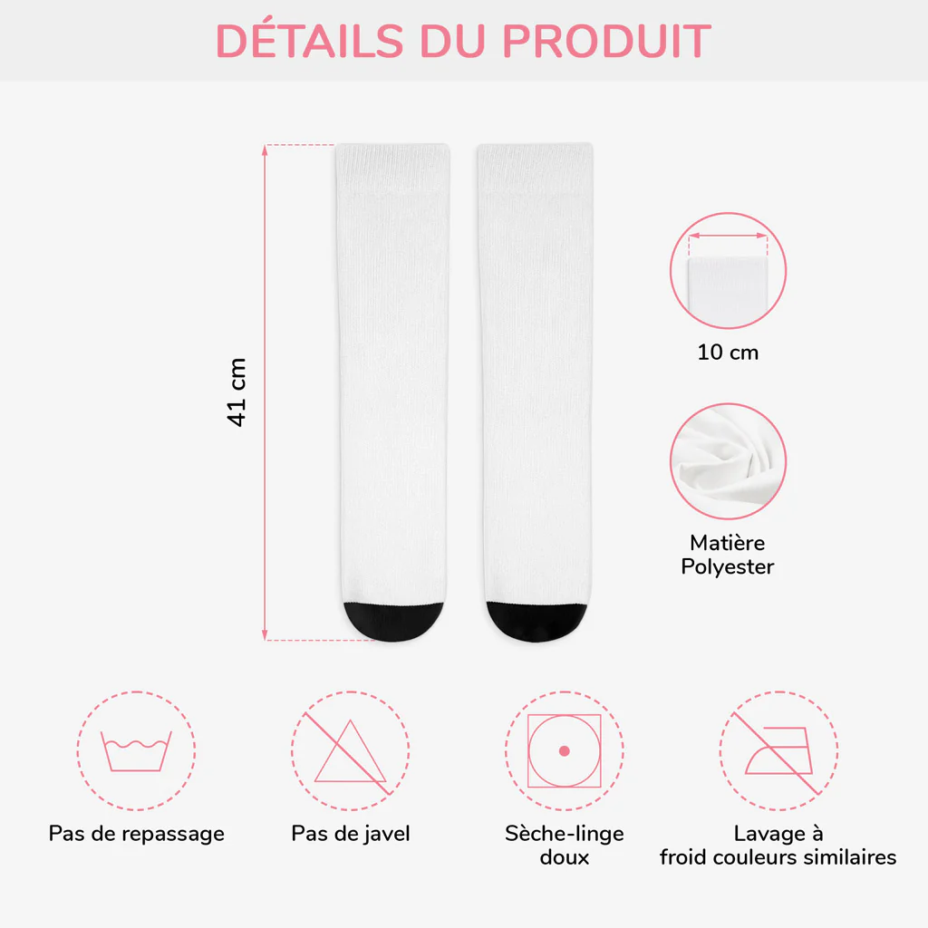 Chaussette Personnalisé Collègue Avec Visage – Merci D’Être Chaus-Sûrement Génial - Image 4