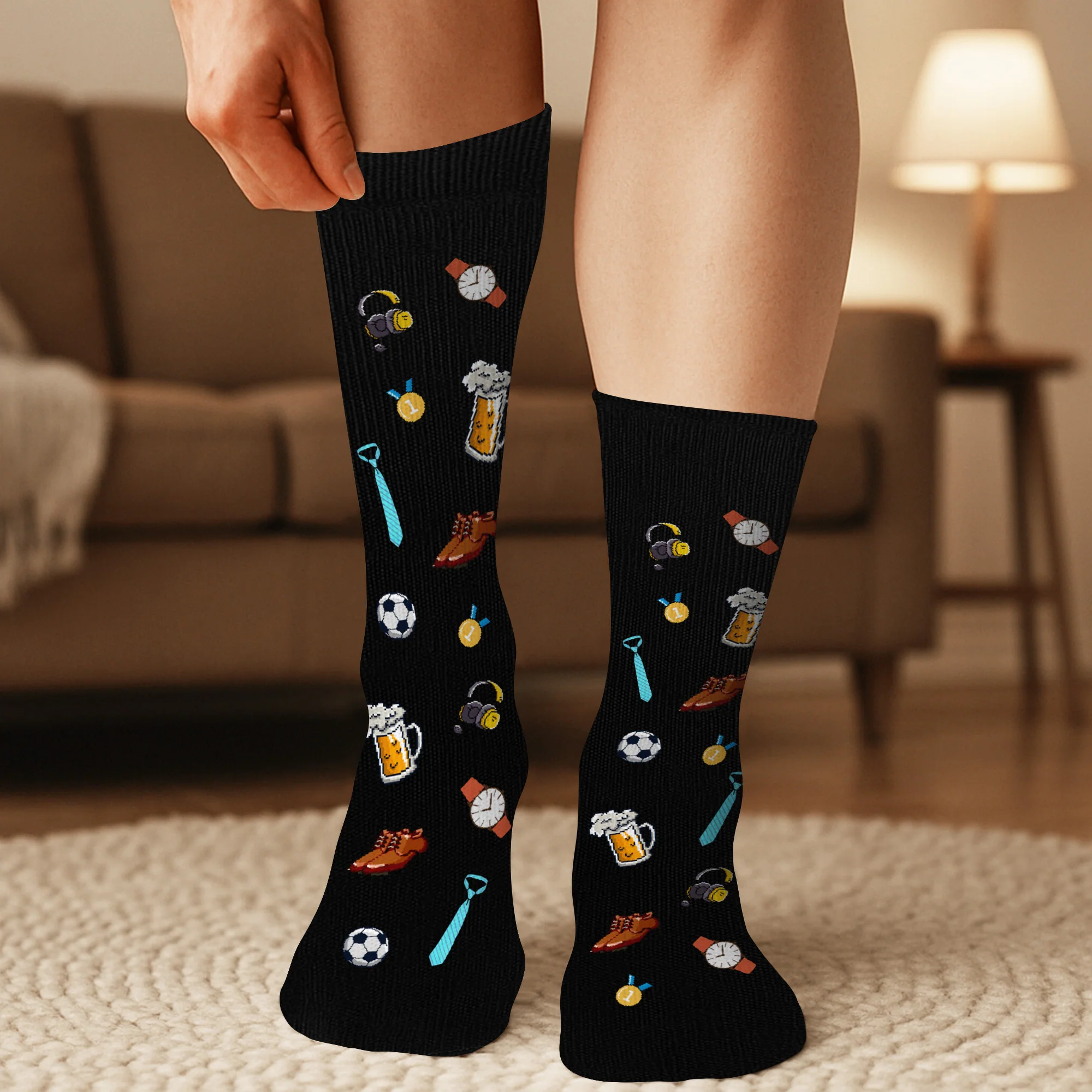 Chaussettes Personnalisées De Noël Pour Papa Papy - L’homme Le Mythe La Légende - Image 3