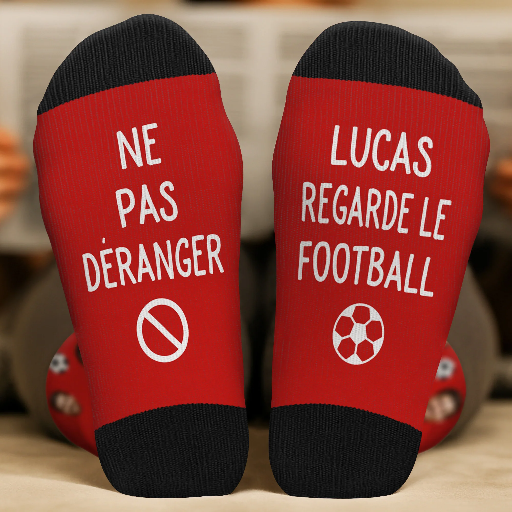 Chaussette Personnalisé Visage Sport – Ne Pas Déranger - Image 2