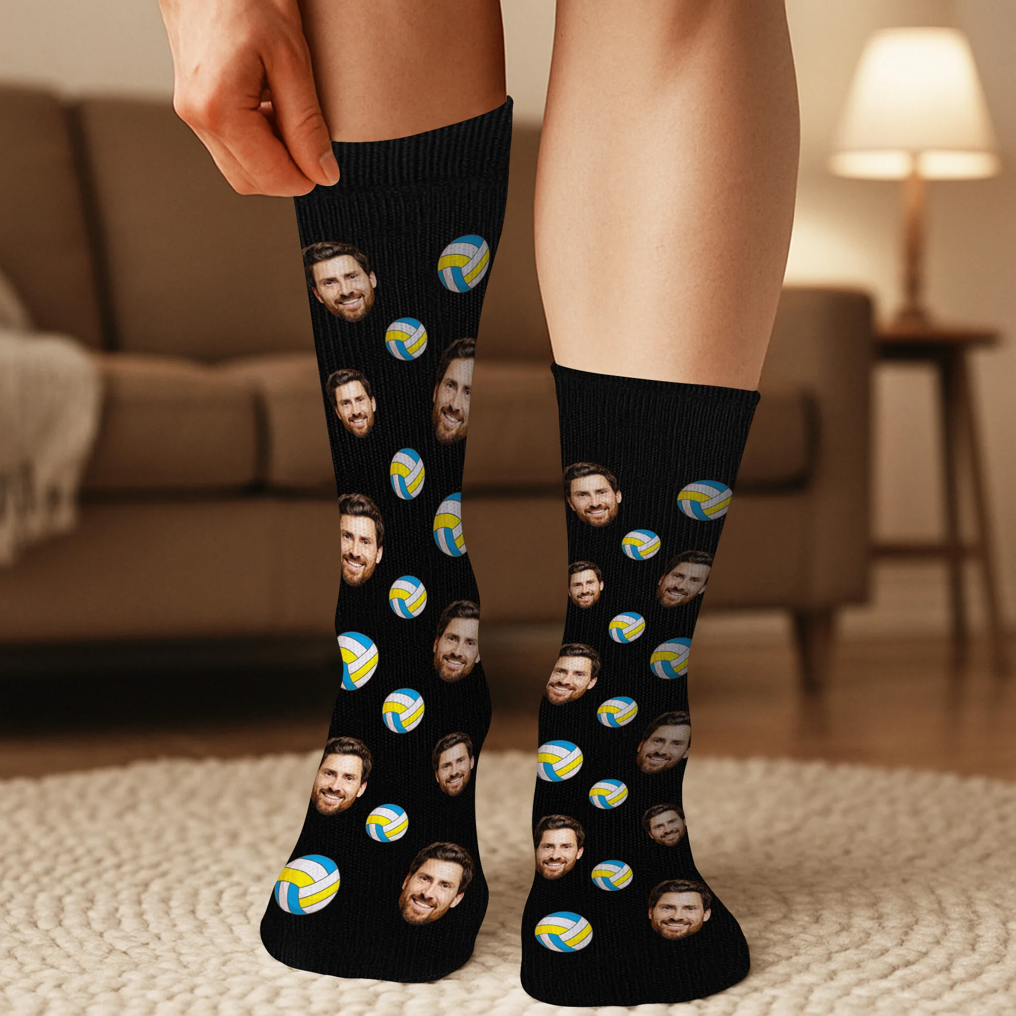 Chaussette Personnalisé Visage Sport – Ne Pas Déranger - Image 3