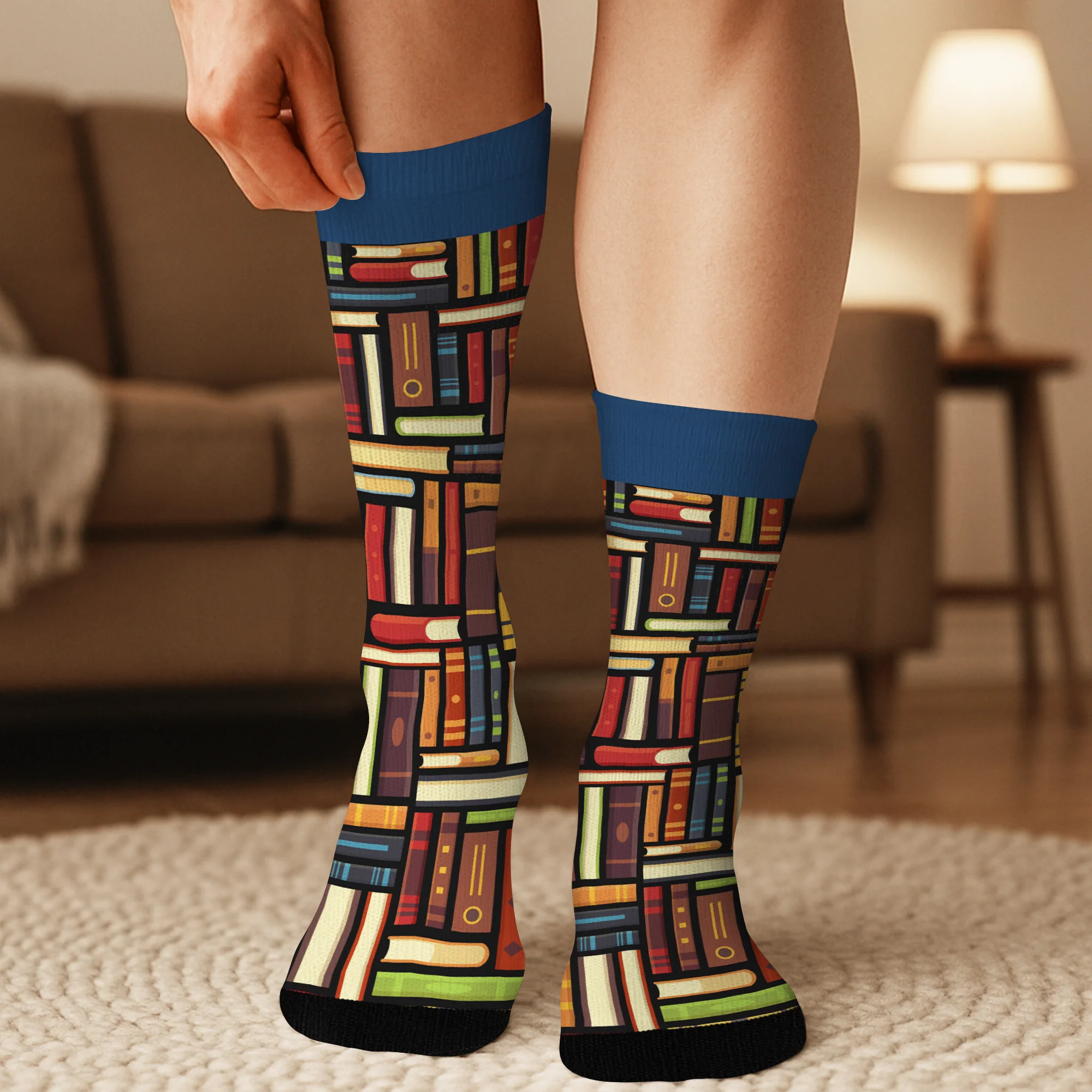 Chaussettes Personnalisées Chut, Je Lis Pour Les Amoureux Des Livres - Image 3