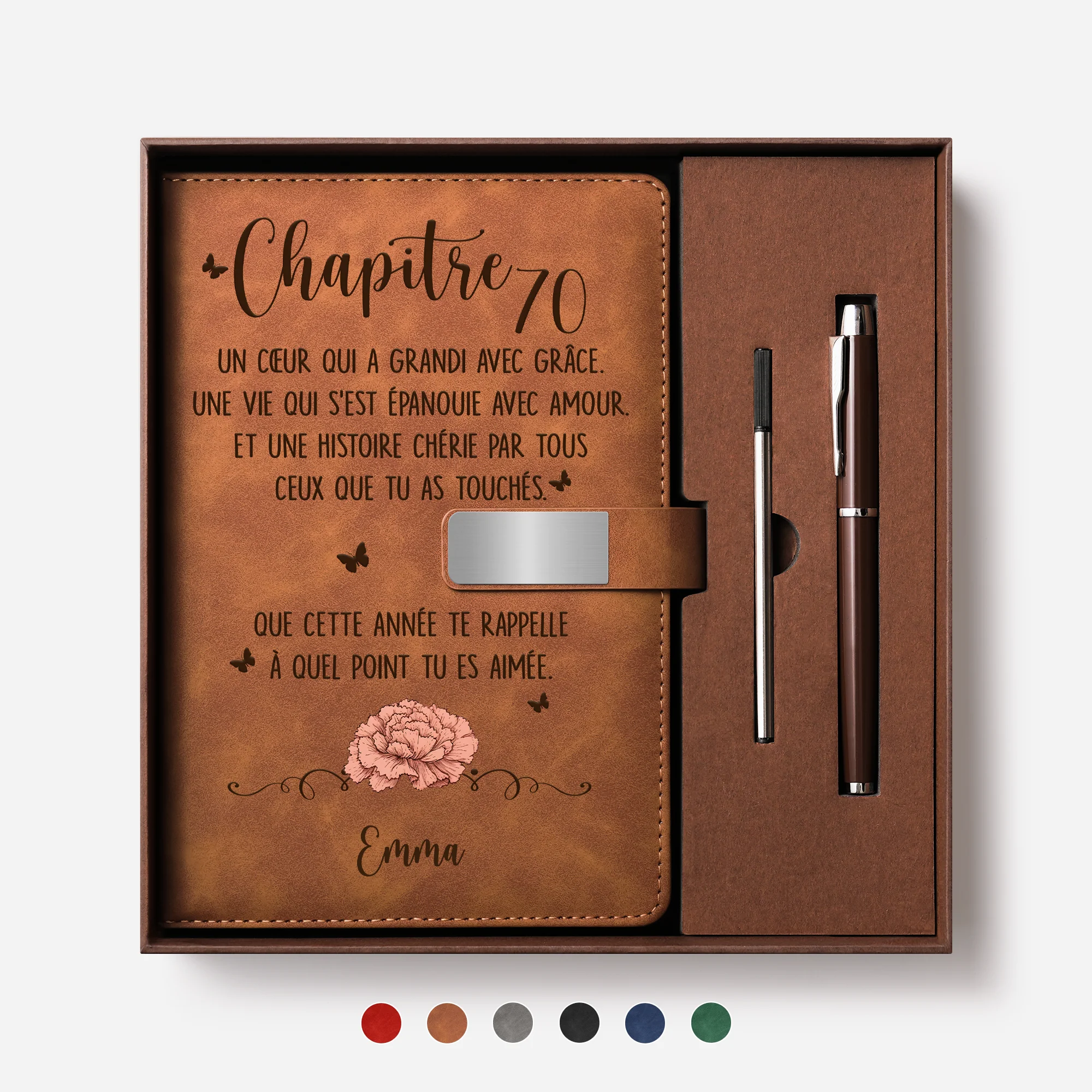 Coffret Carnet À Personnaliser Femme/Homme - Un Cœur Qui A Grandi Avec Grâce