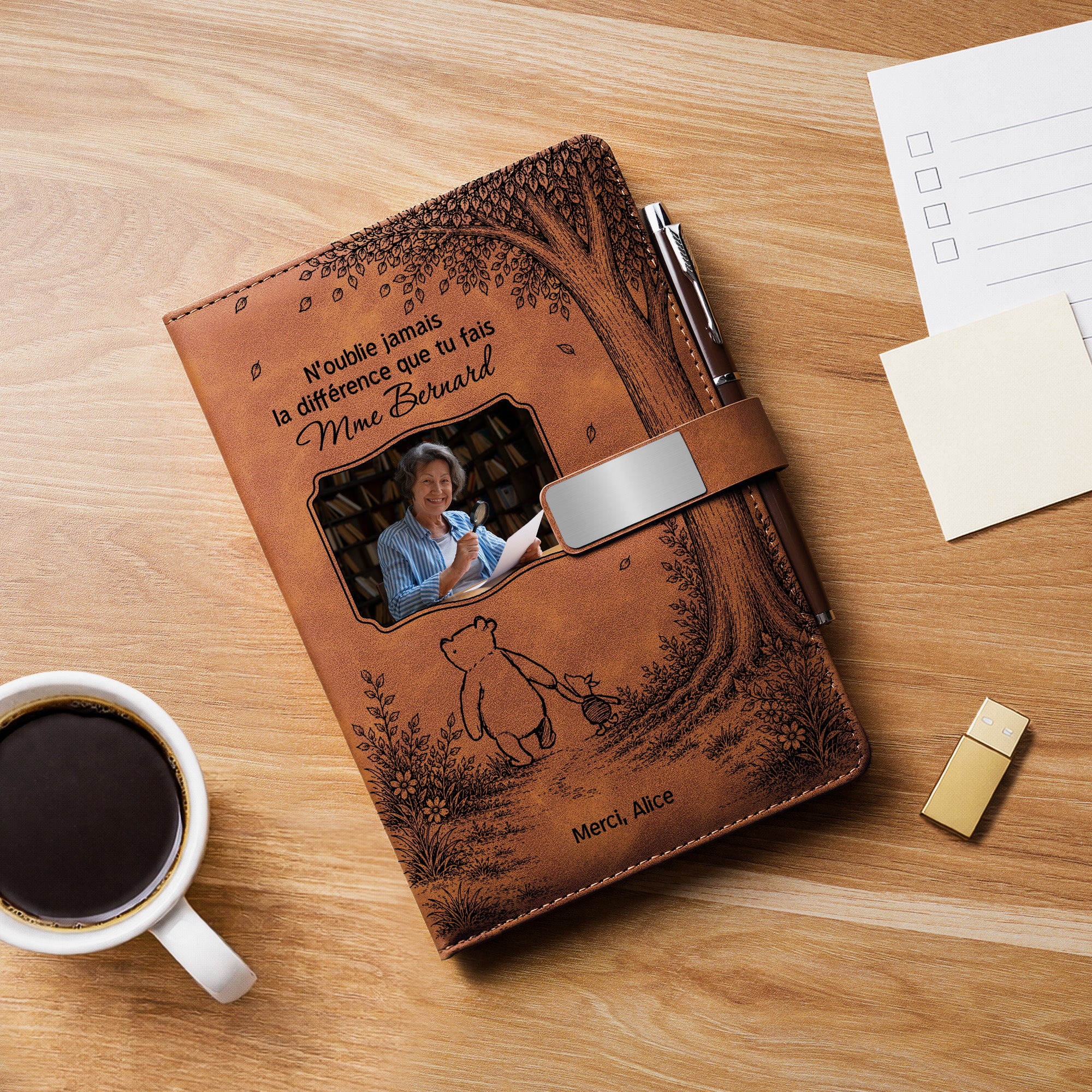 Coffret Carnet De Notes Personnalisé Photo - Merci Professeurs - Image 2