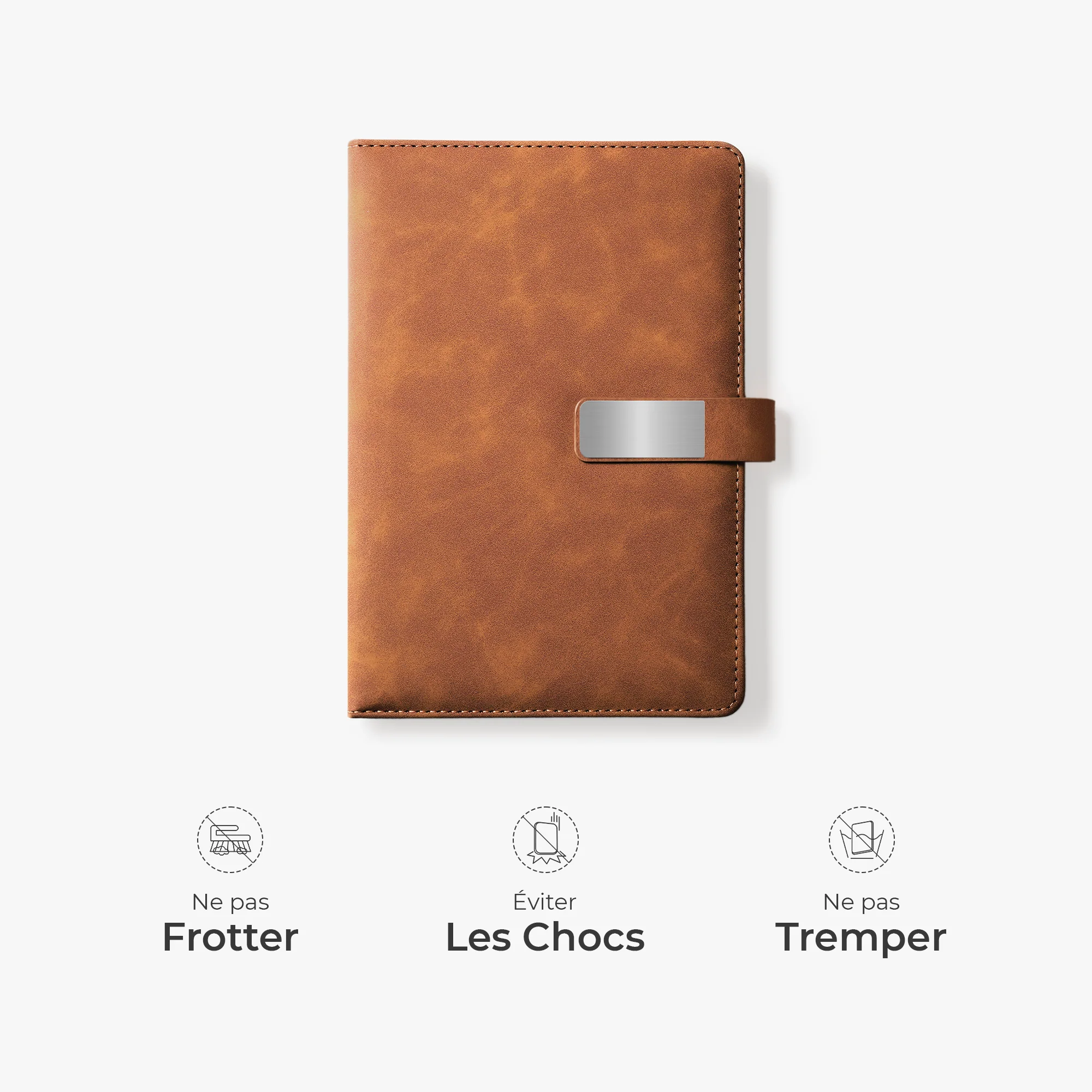 Coffret Carnet En Cuir Personnalisé Imprimé UV - Cadeau Nouvelle Maison Couple - Image 6