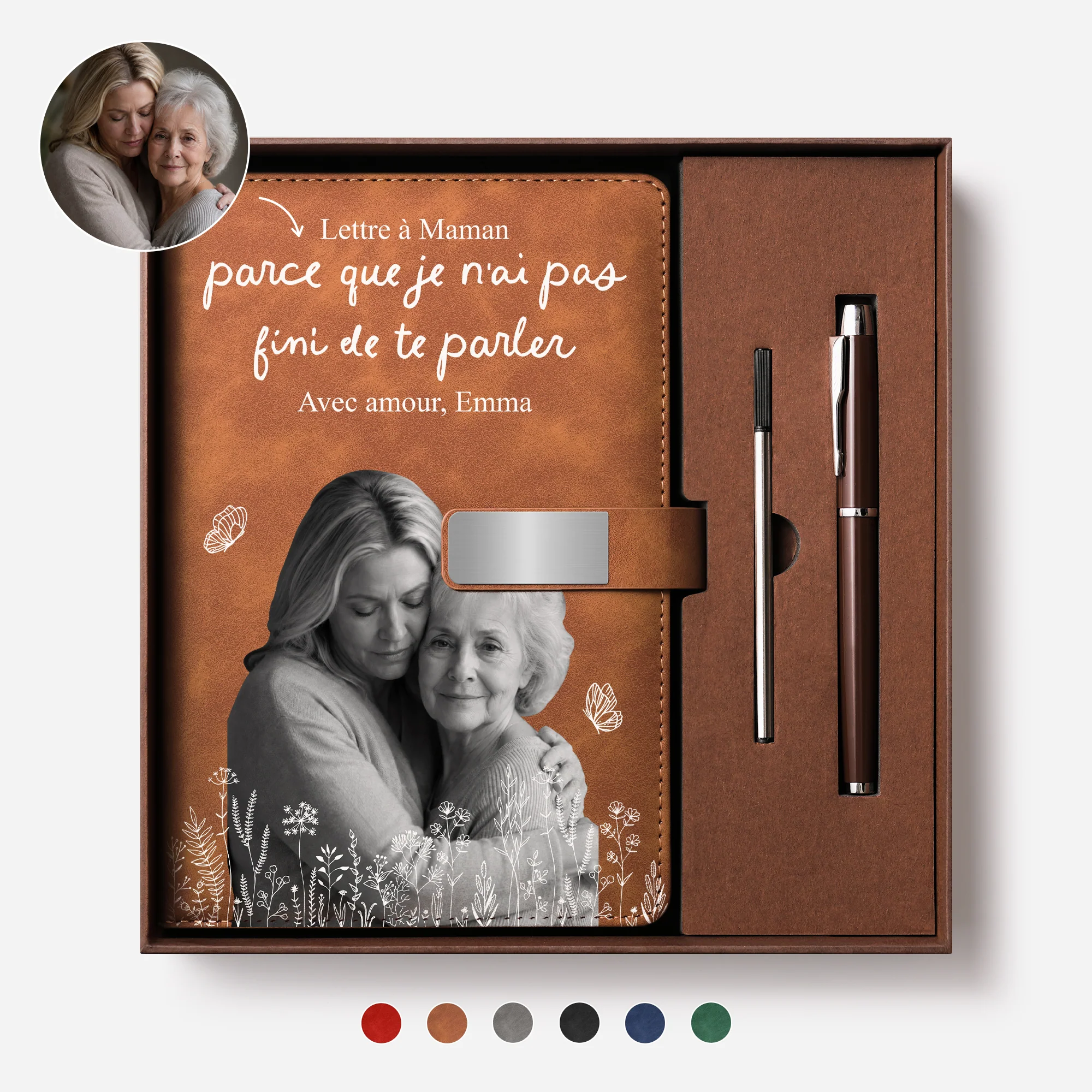 Coffret Carnet Personnalisé Photo Commémoratif - À Maman Je N’ai Pas Fini De Te Parler