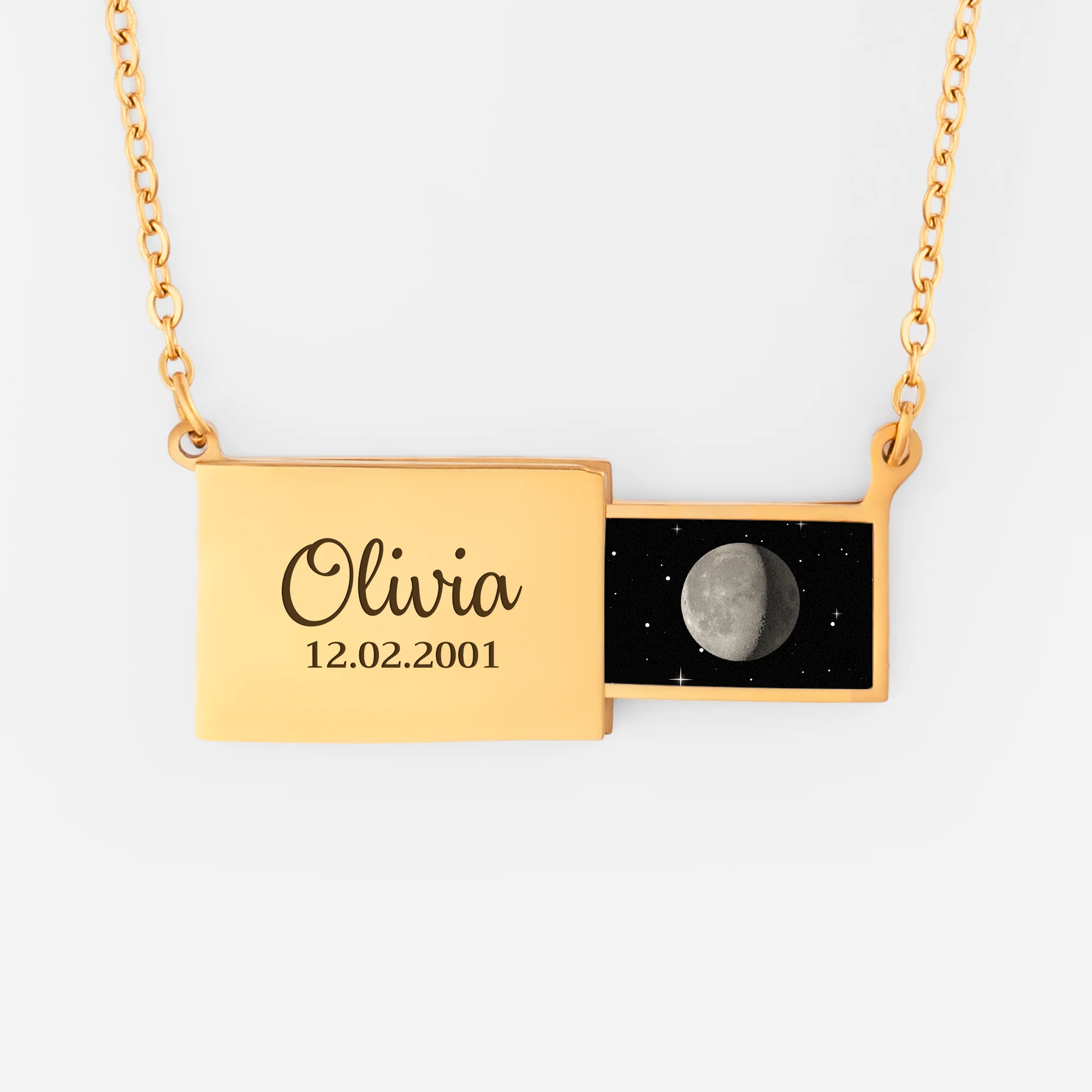 Colliers Personnalises | Photo Femme Anniversaire Phase De La Lune