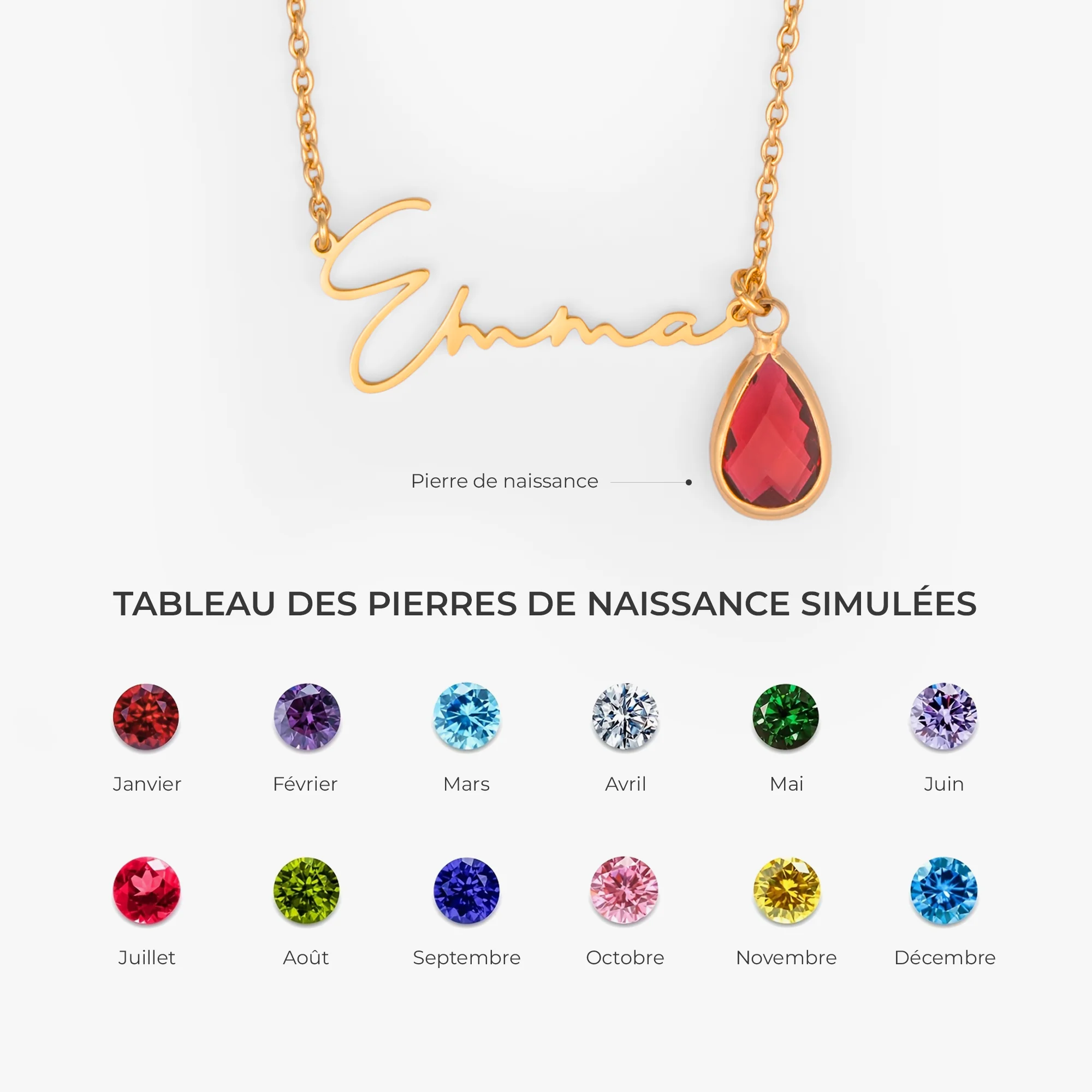 Collier Prénoms Personnalisés - Pour Elle - Image 4