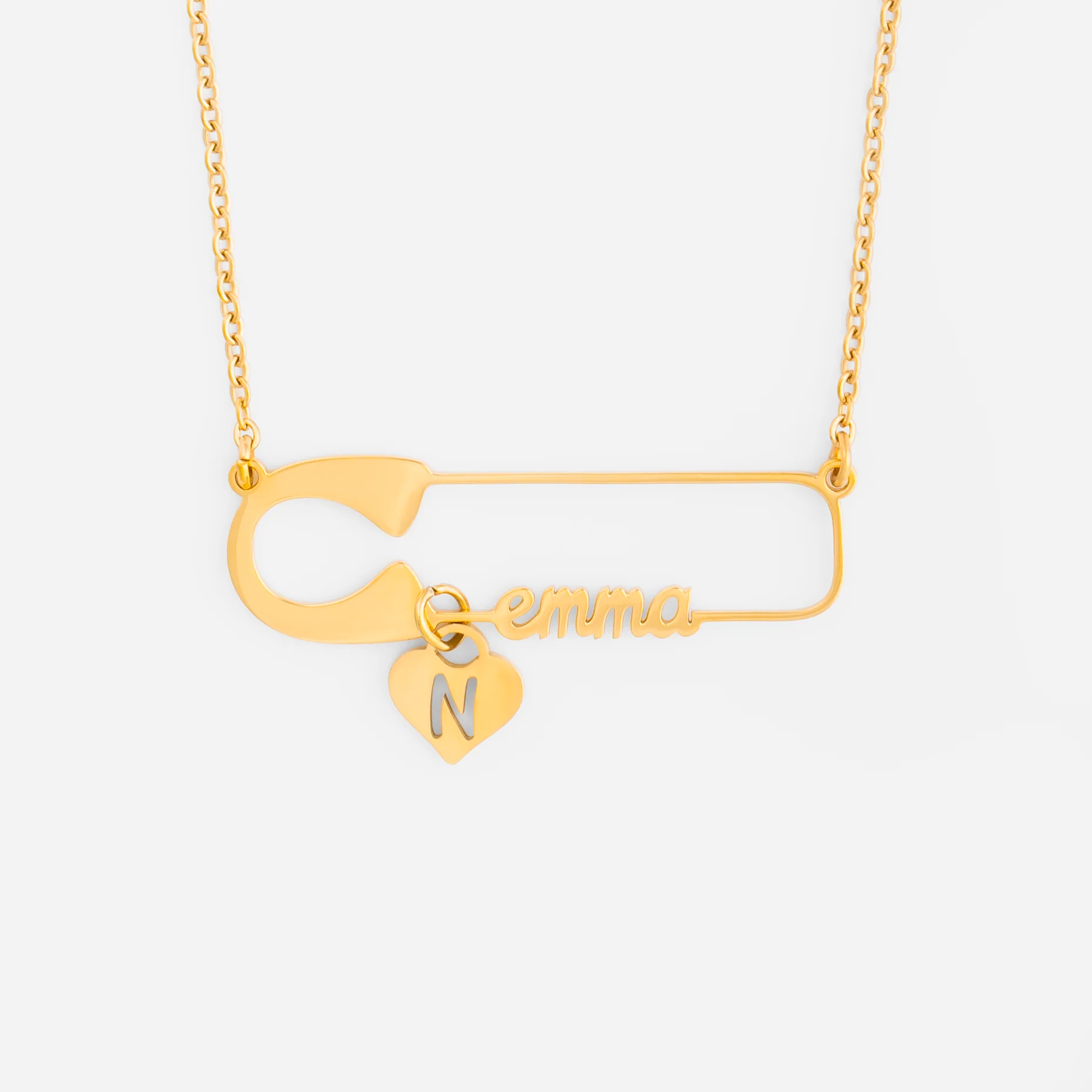 Collier Personnalisé Prénom - Épingle De Nourrice