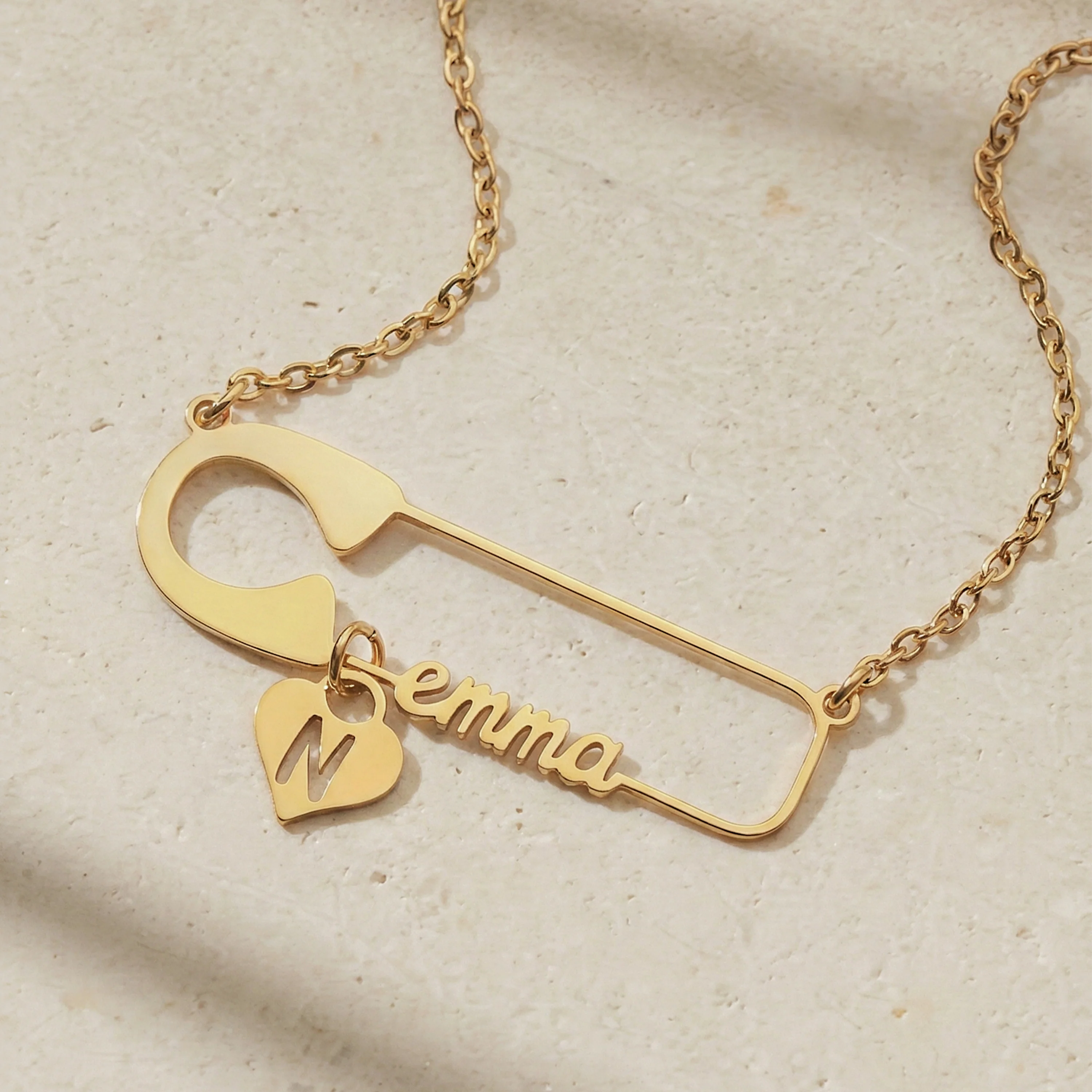 Collier Personnalisé Prénom - Épingle De Nourrice - Image 2