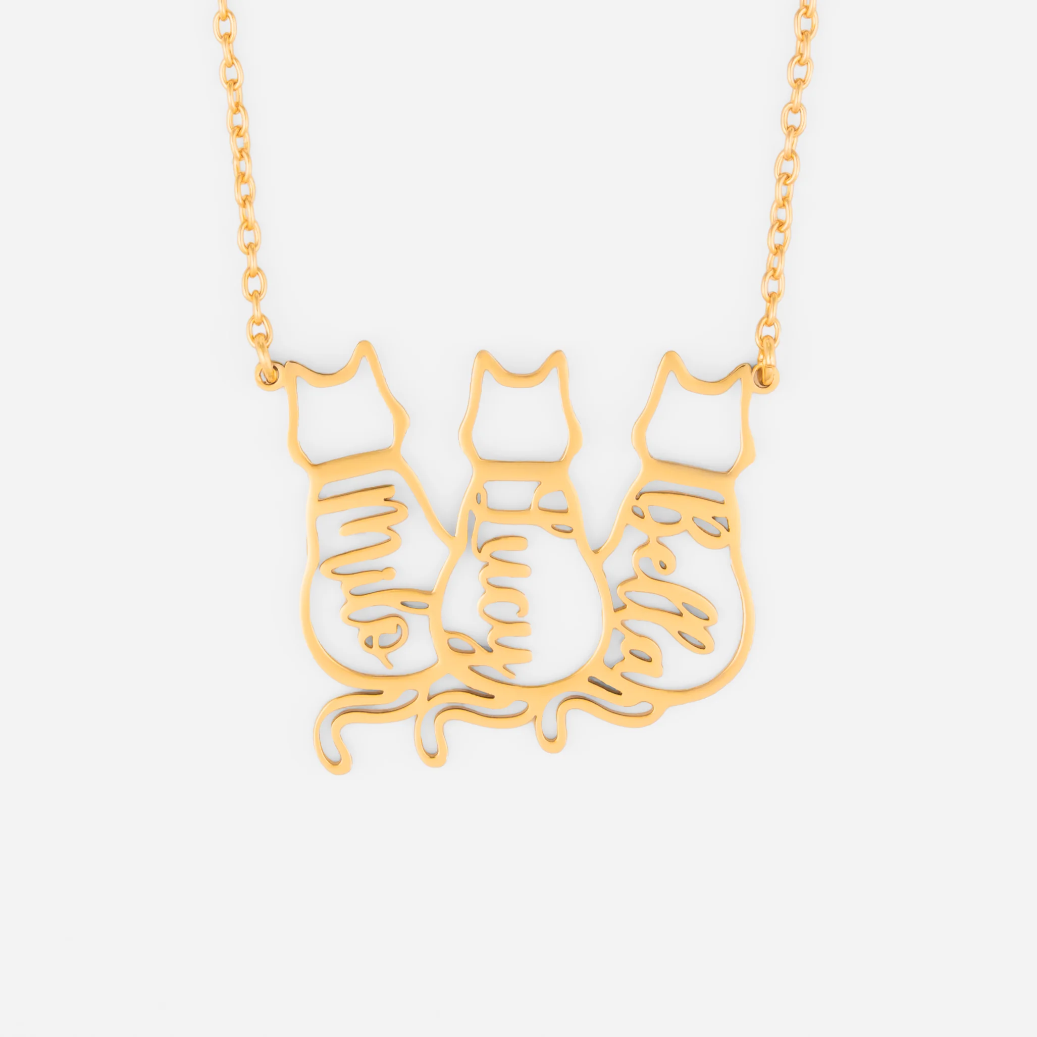 "Collier Personnalisé Prénom - Mon Joli Chat "