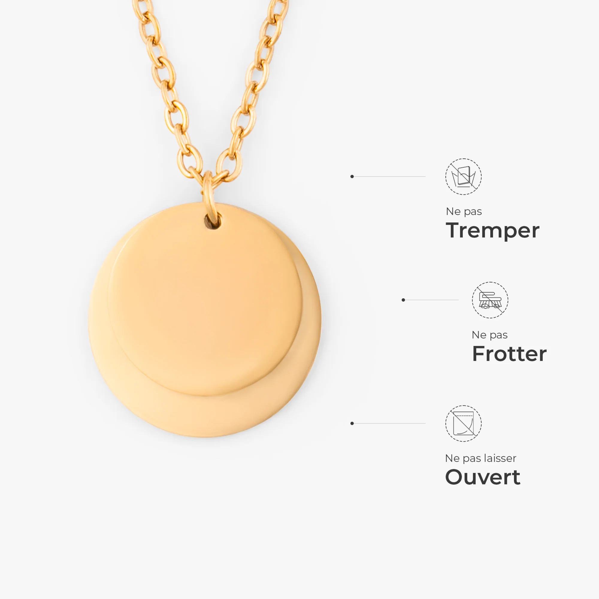 Collier Prénoms Gravés Personnalisé - Cadeau Bébé Nouveau Né Pour Maman - Image 4
