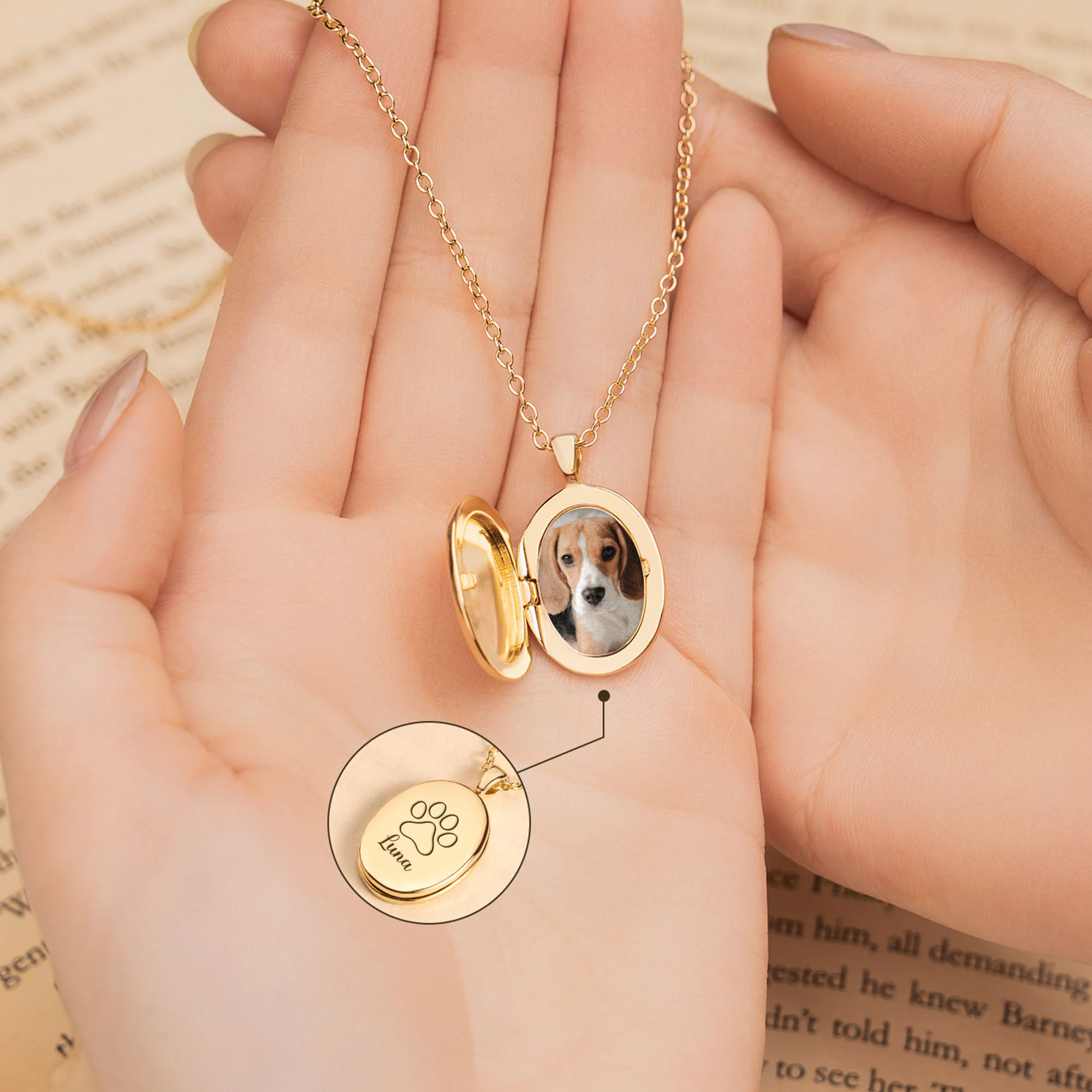 Collier Personnalisés | Photo Mon Petit Chien Chat - Image 2