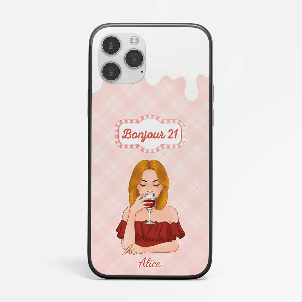 Coque De Téléphone Bonjour 21 Ans iPhone 14 Personnalisée