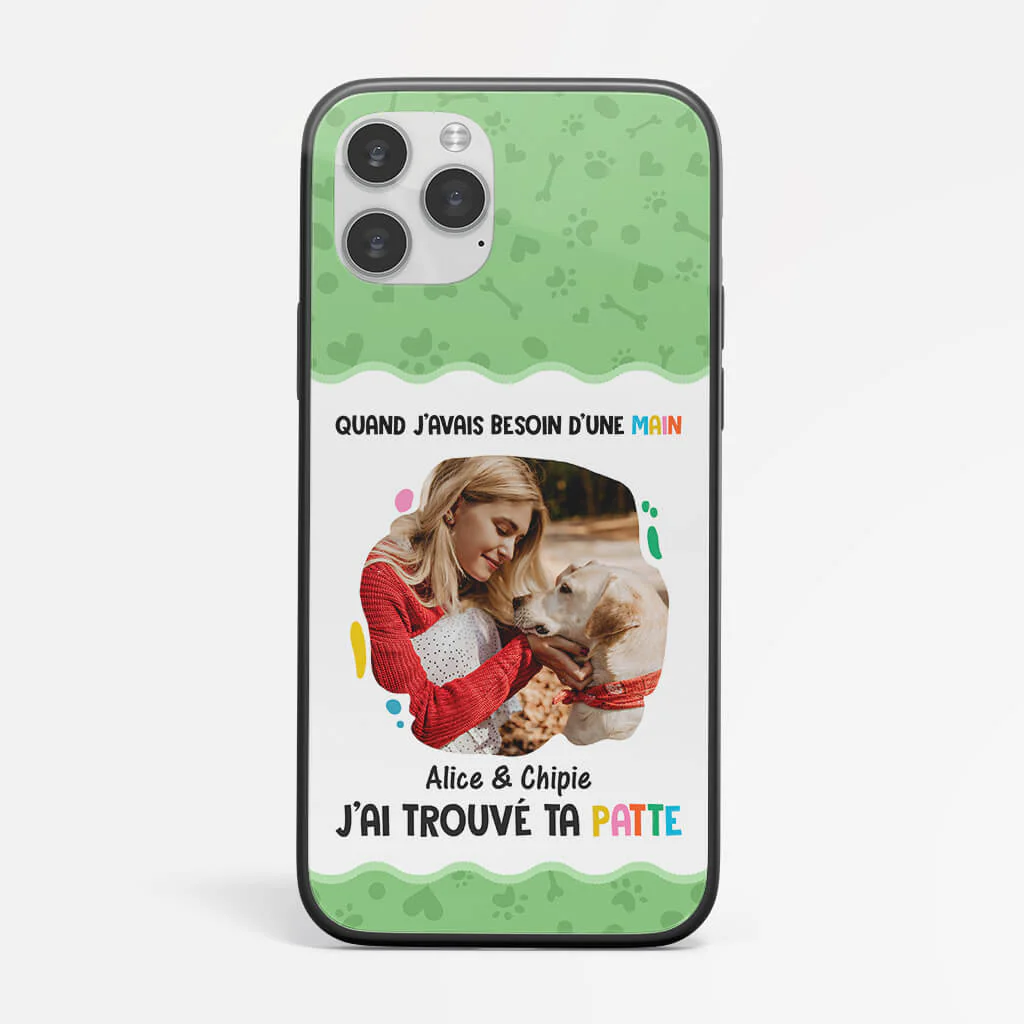 Coque de Téléphone iPhone 13 J'ai Trouvé Ta Patte Personnalisée - Image 2