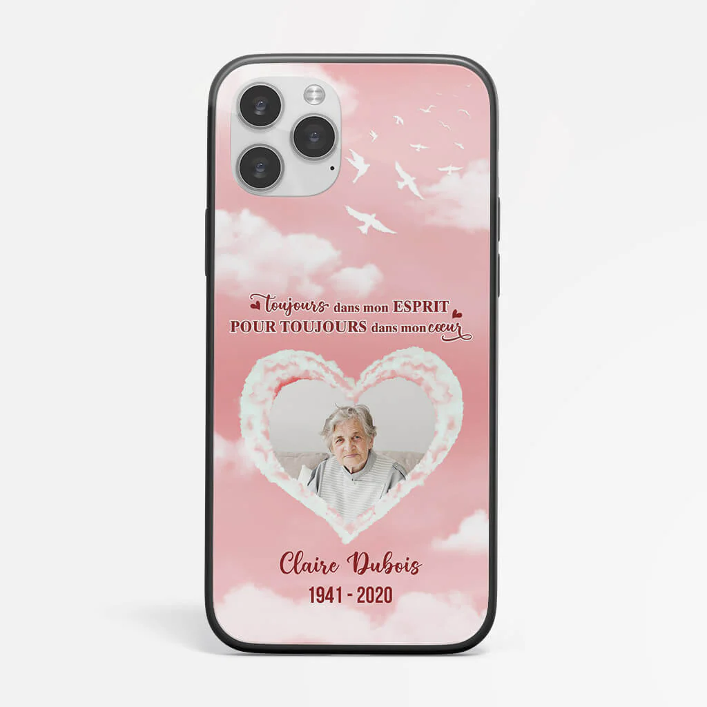 Coque de Téléphone iPhone 13 Toujours Dans Mon Esprit Et Dans Mon Cœur Personnalisée - Image 2