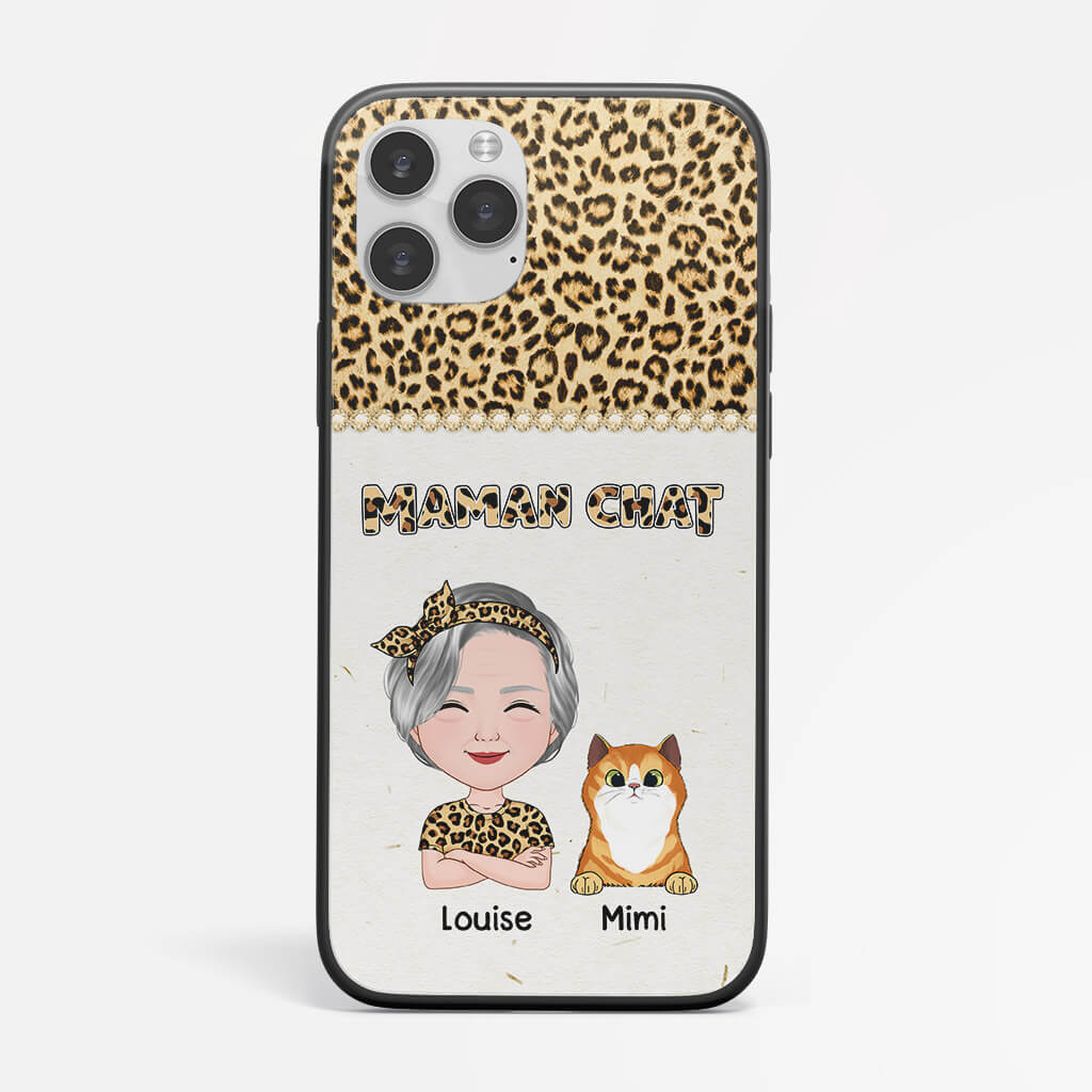 Coque Iphone 11 Maman Chat Personnalisée