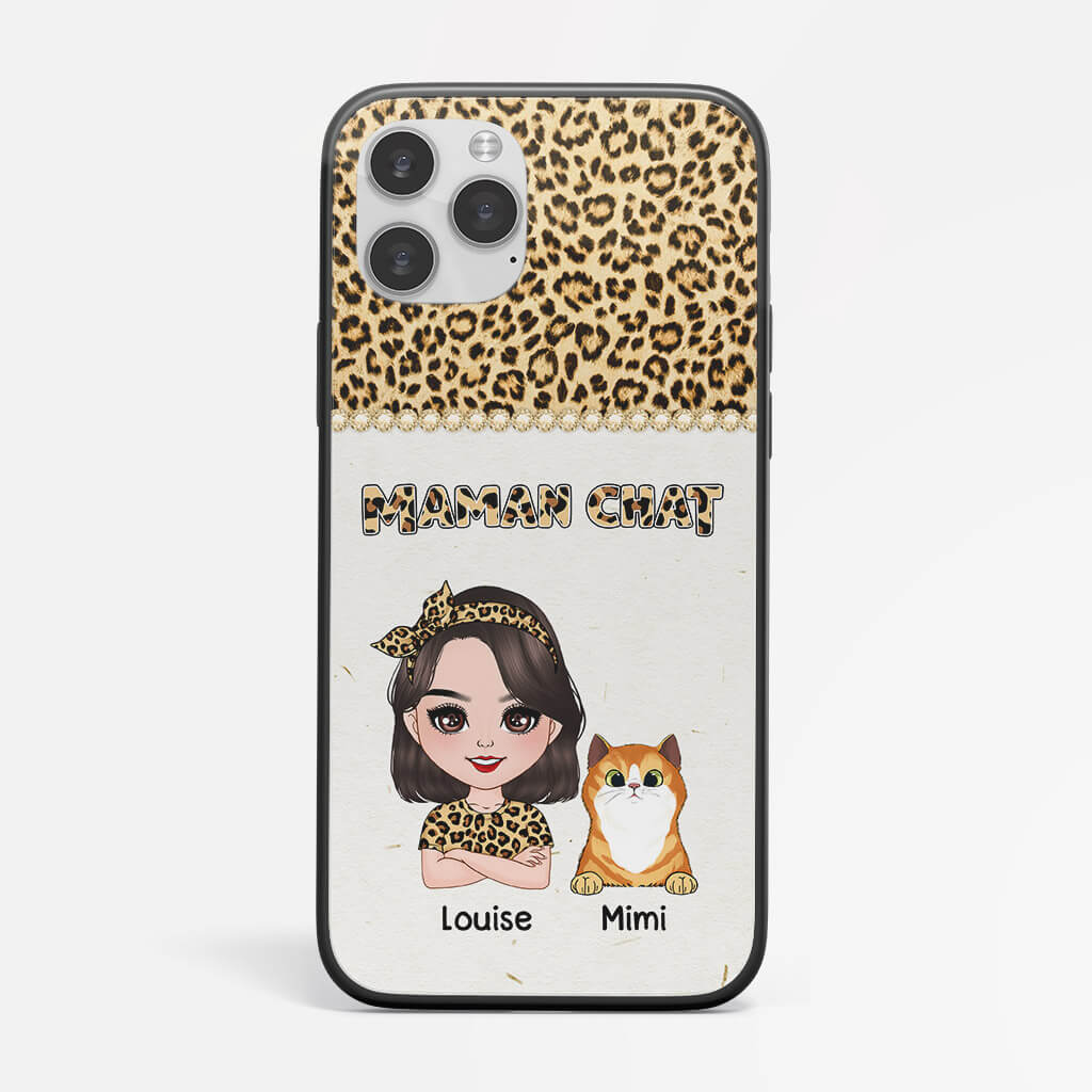 Coque Iphone 11 Maman Chat Personnalisée - Image 2